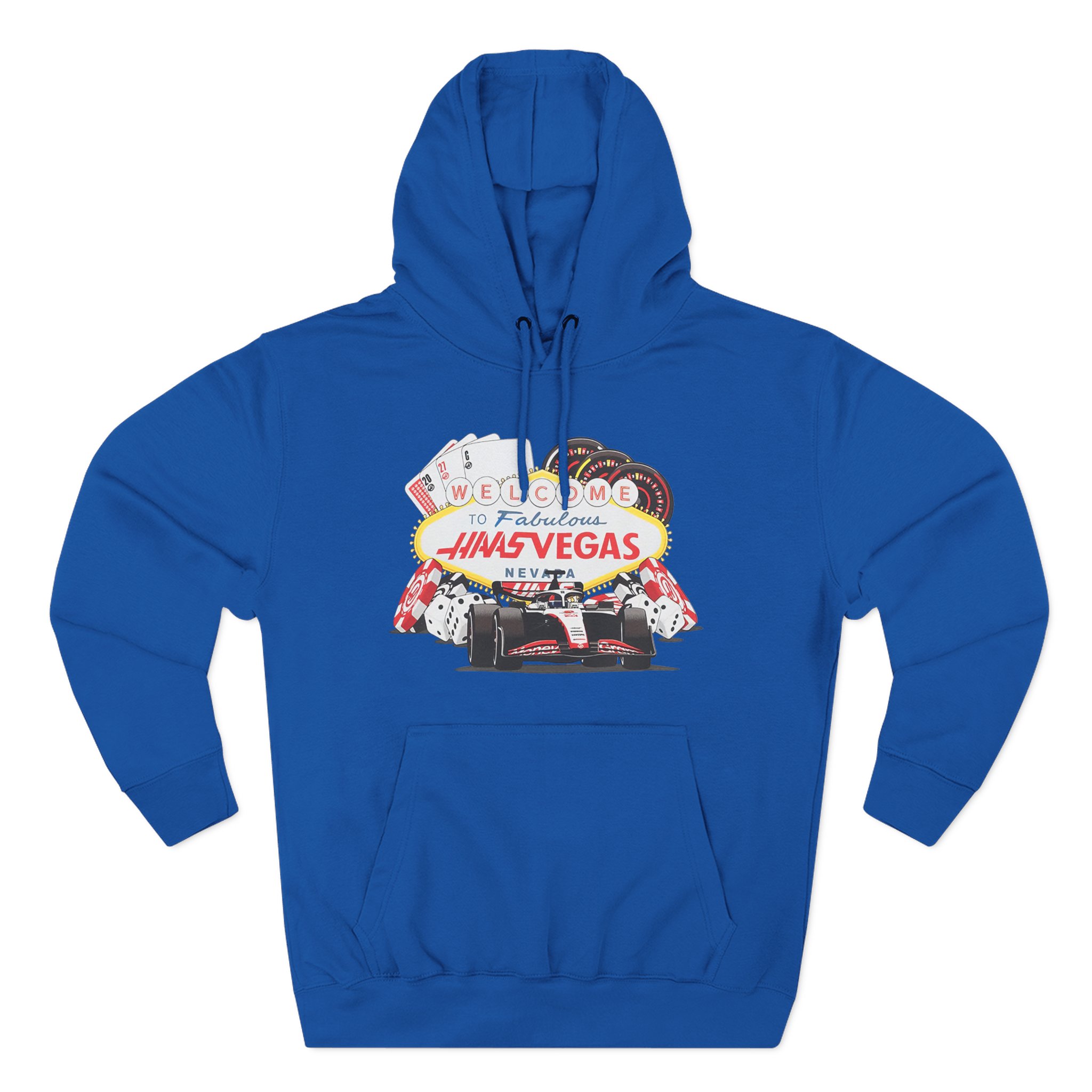 Haas F1 Las Vegas Gp Three-Panel Fleece Hoodie