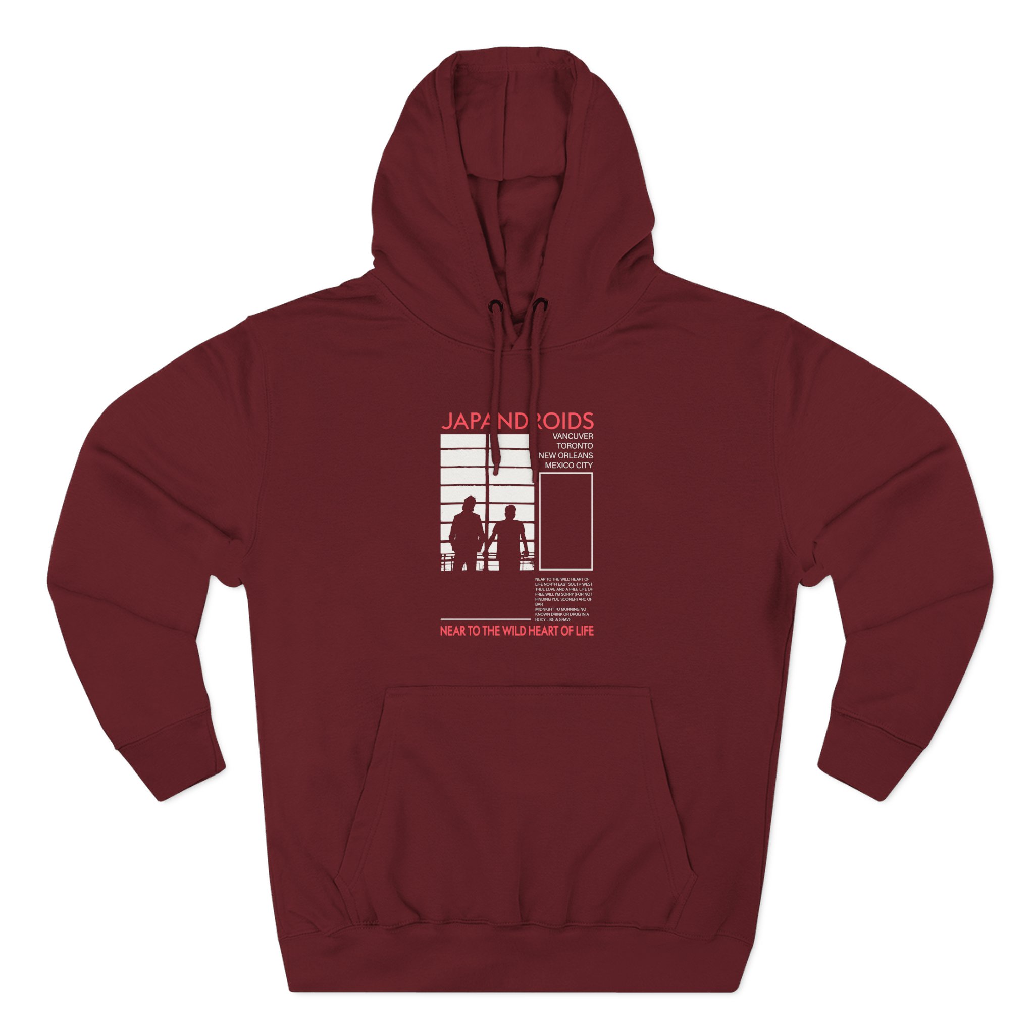 Japandroids Three-Panel Fleece Hoodie