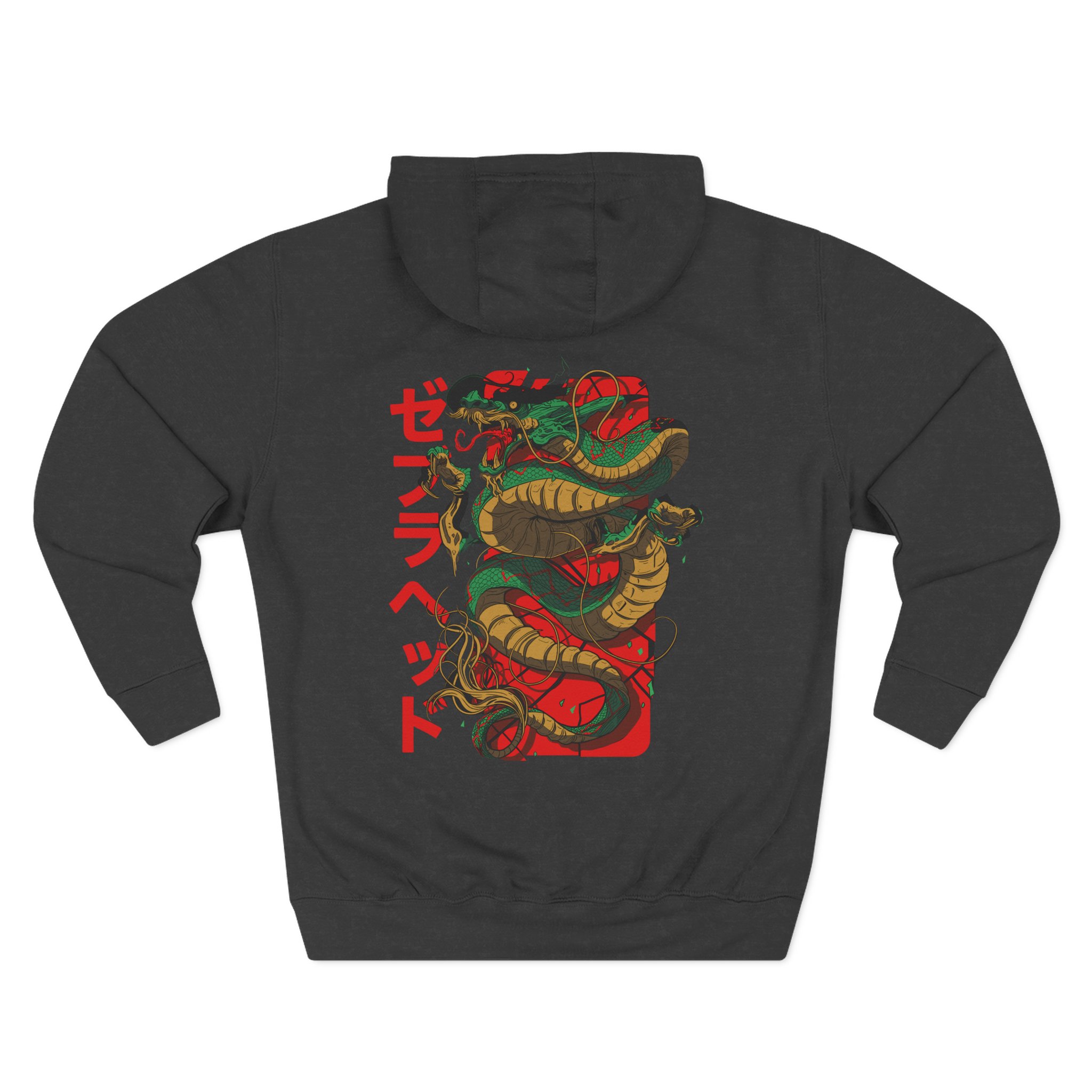 Zebrahead Japanese Dragon Three-Panel Fleece Hoodie