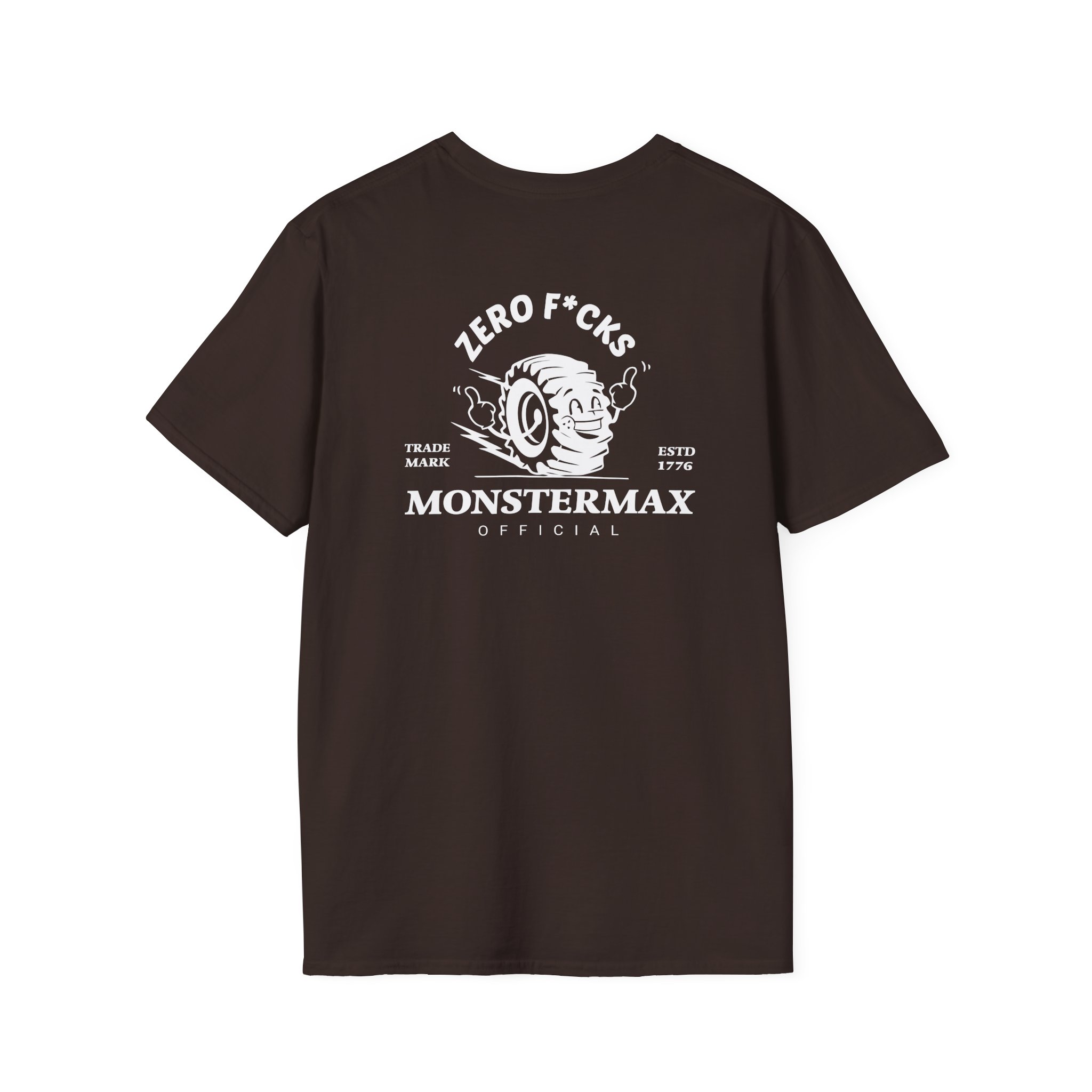 Monstermax Zero Fucks Unisex Softstyle T-Shirt