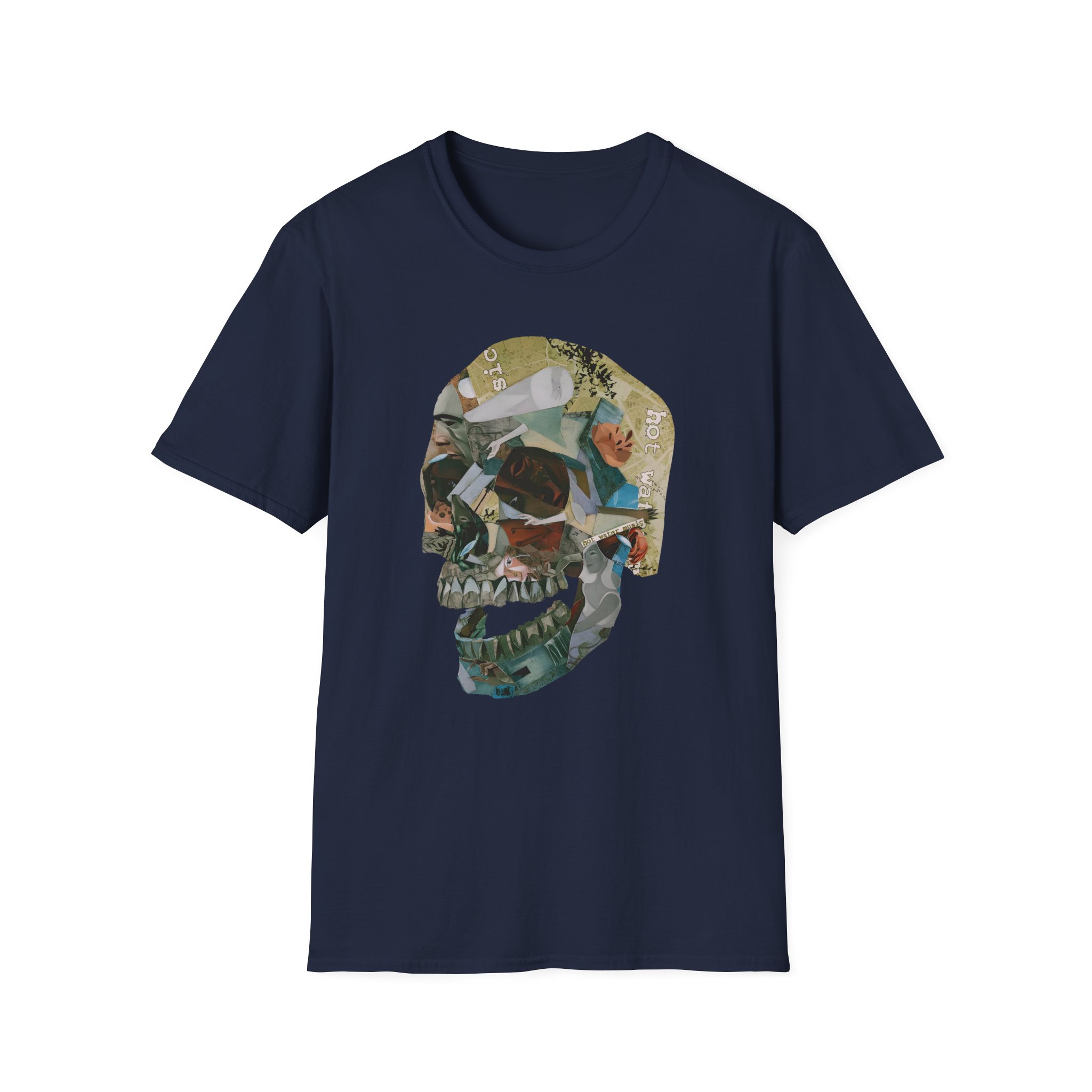Hot Water Music Album Collage Skull Unisex Softstyle T-Shirt