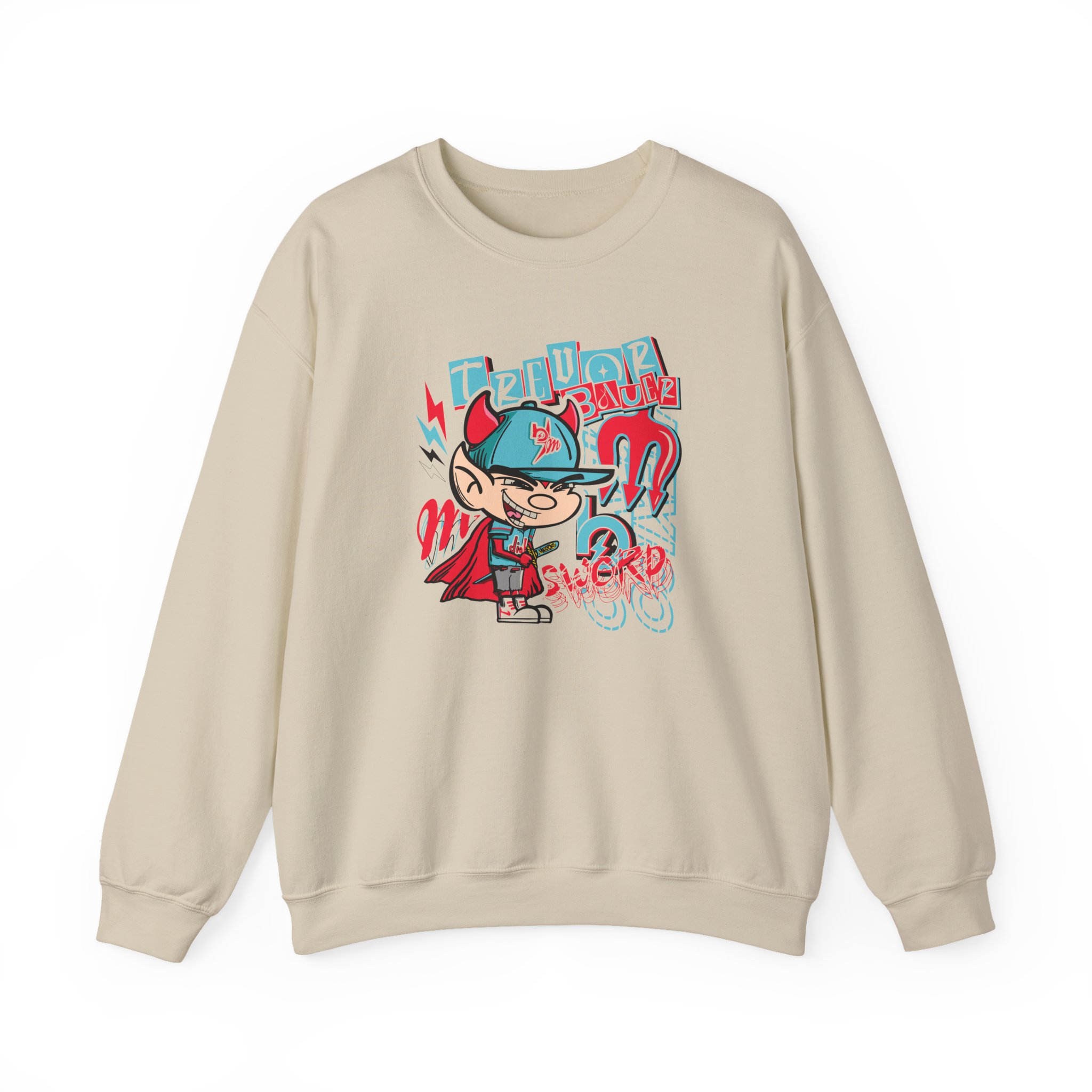 Trevor Bauer Diablo's Cartoon Unisex Heavy Blendâ„¢ Crewneck Sweatshirt