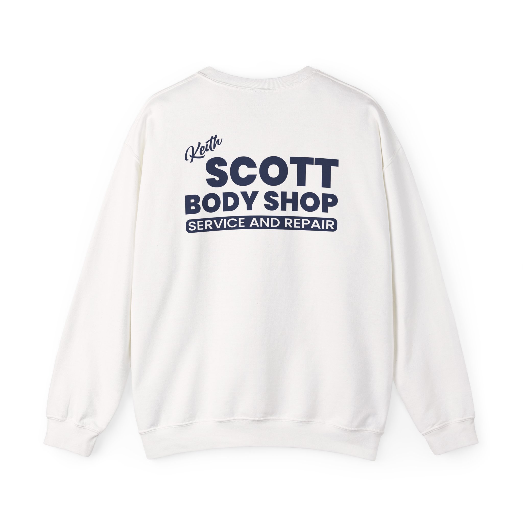 Keith Scott Body Shop One Tree Hill Unisex Heavy Blend Crewneck Sweatshirt