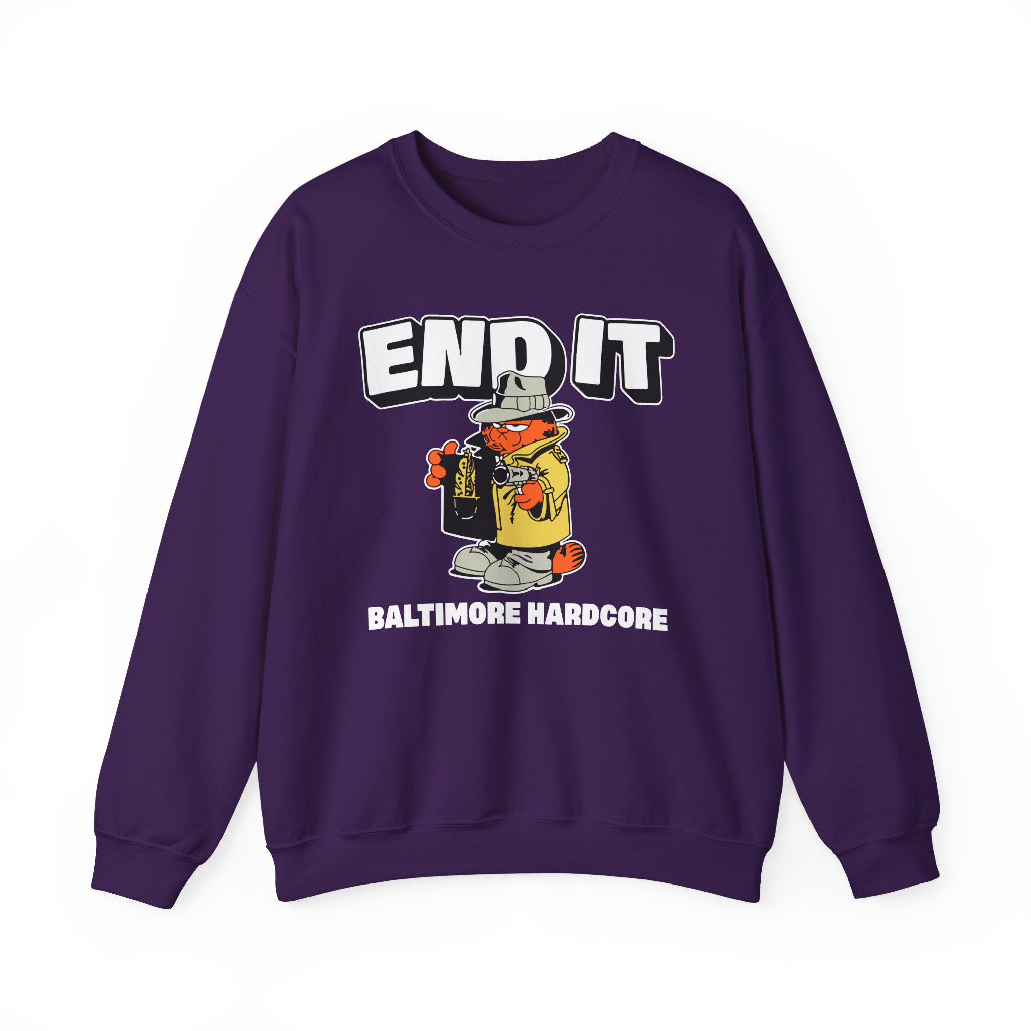 End It Baltimore Hardcore Unisex Heavy Blend Crewneck Sweatshirt