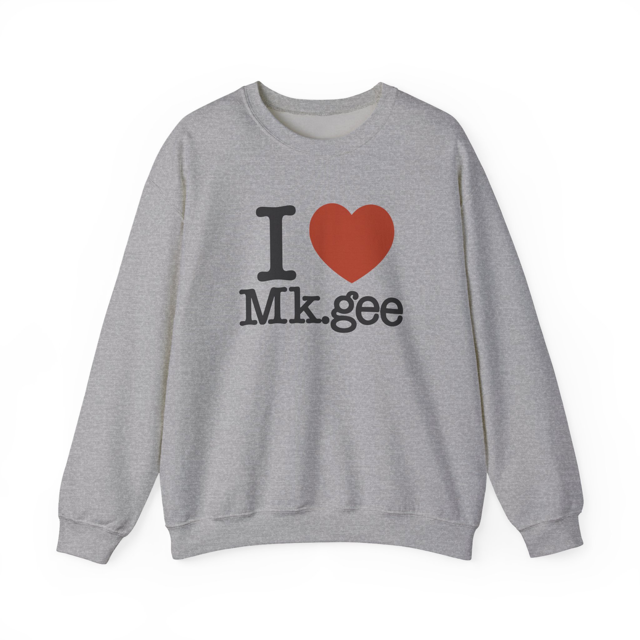 Mkgee I Love Unisex Heavy Blendâ„¢ Crewneck Sweatshirt