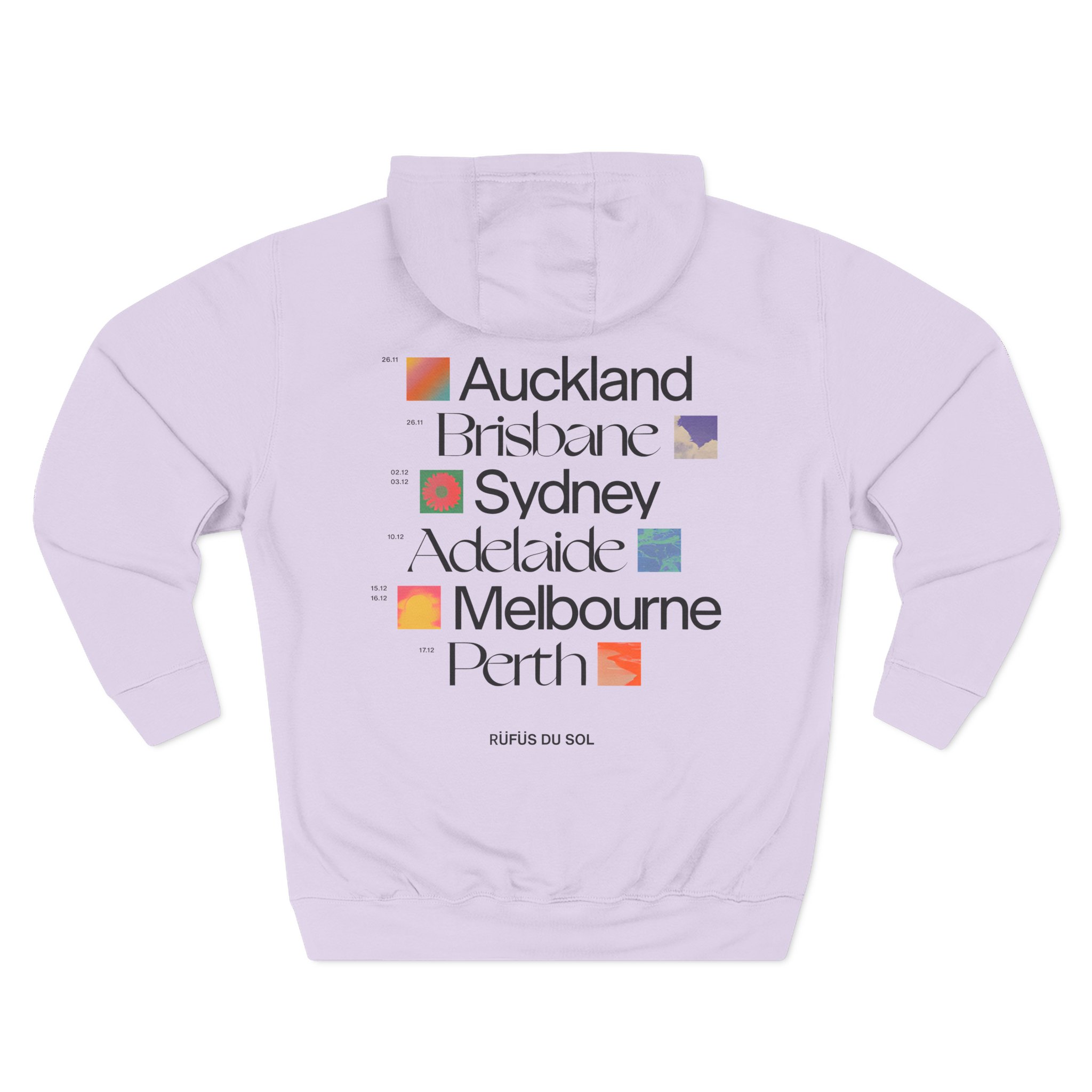 Rufus Du Sol Three-Panel Fleece Hoodie