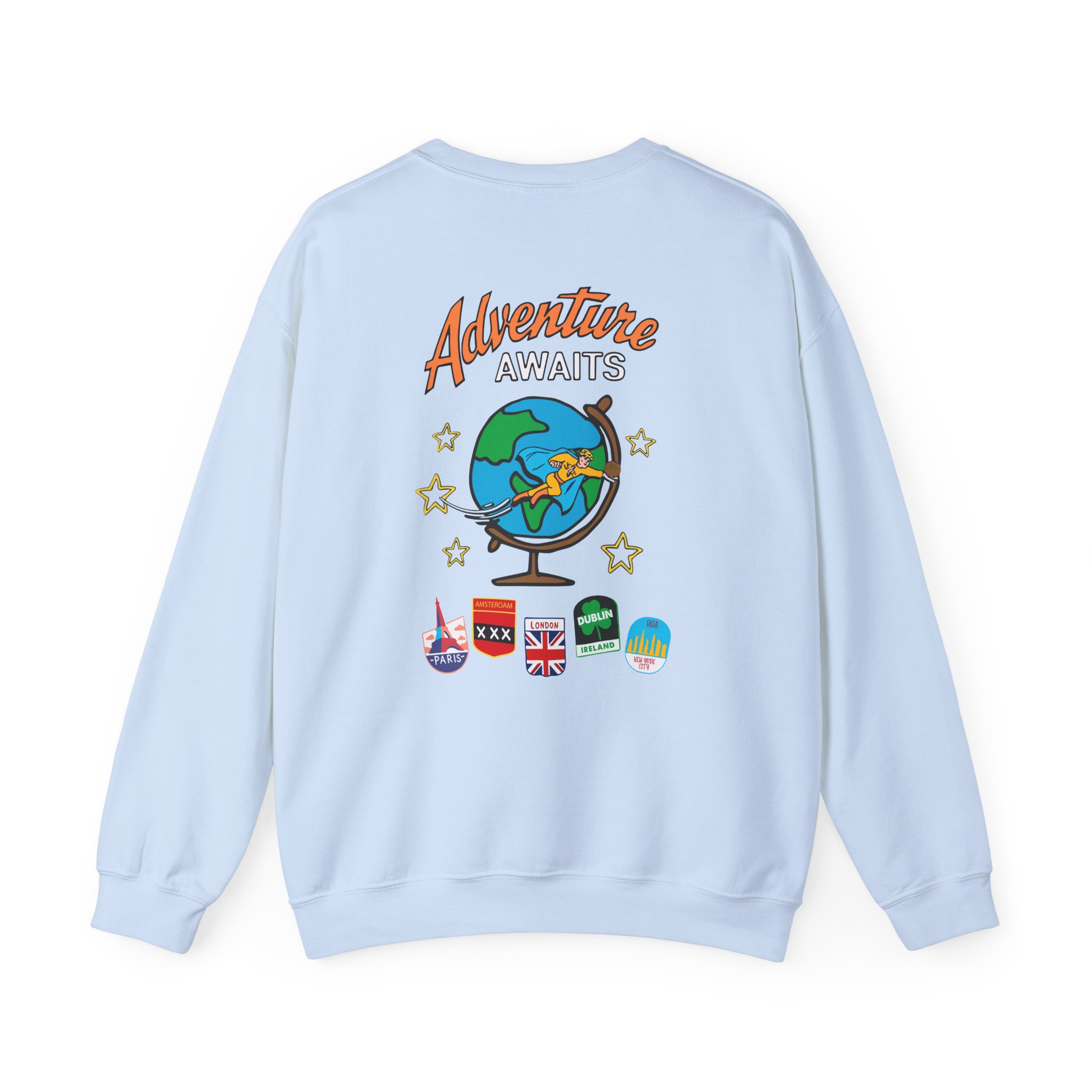 Ryan Trahan One Cent Adventure Awaits Travel Club Unisex Heavy Blendâ„¢ Crewneck Sweatshirt