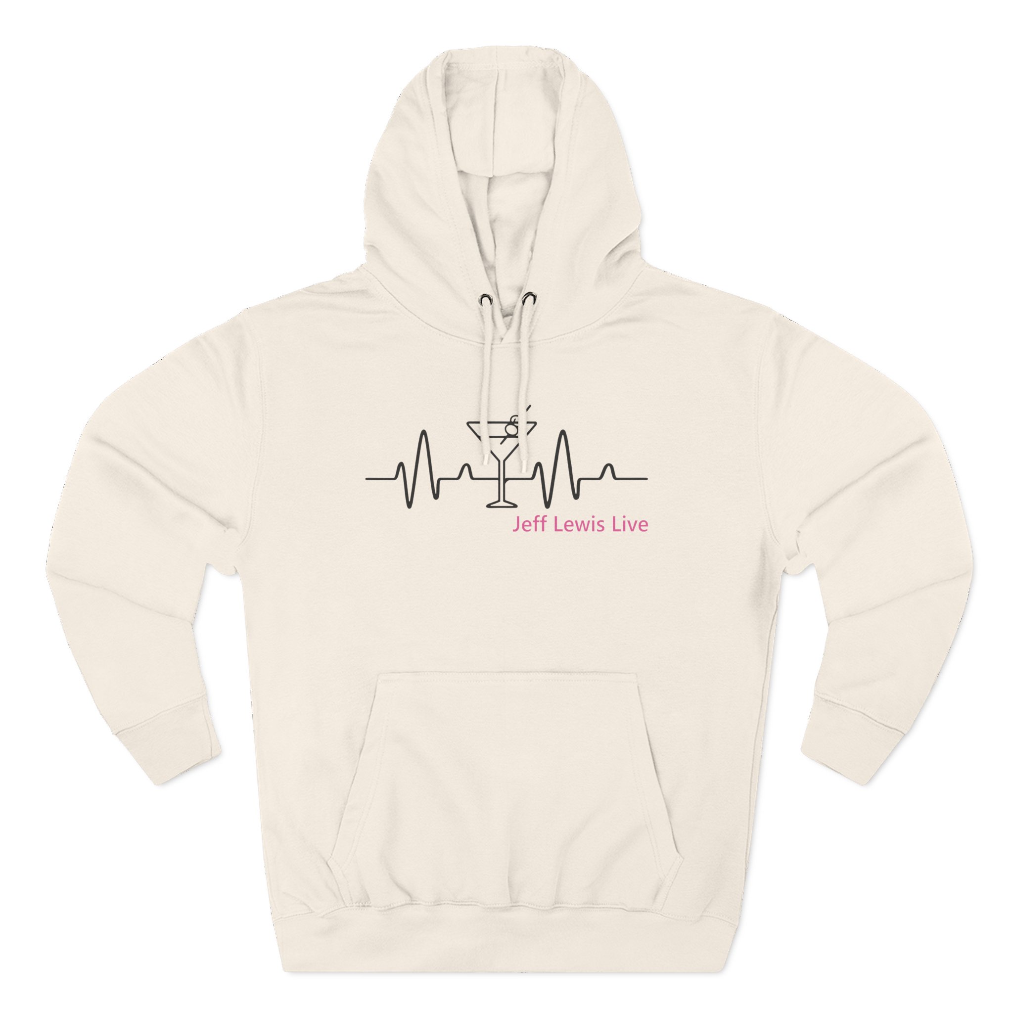 Jeffrey Lewis Jll Martini Heartbeat Three-Panel Fleece Hoodie