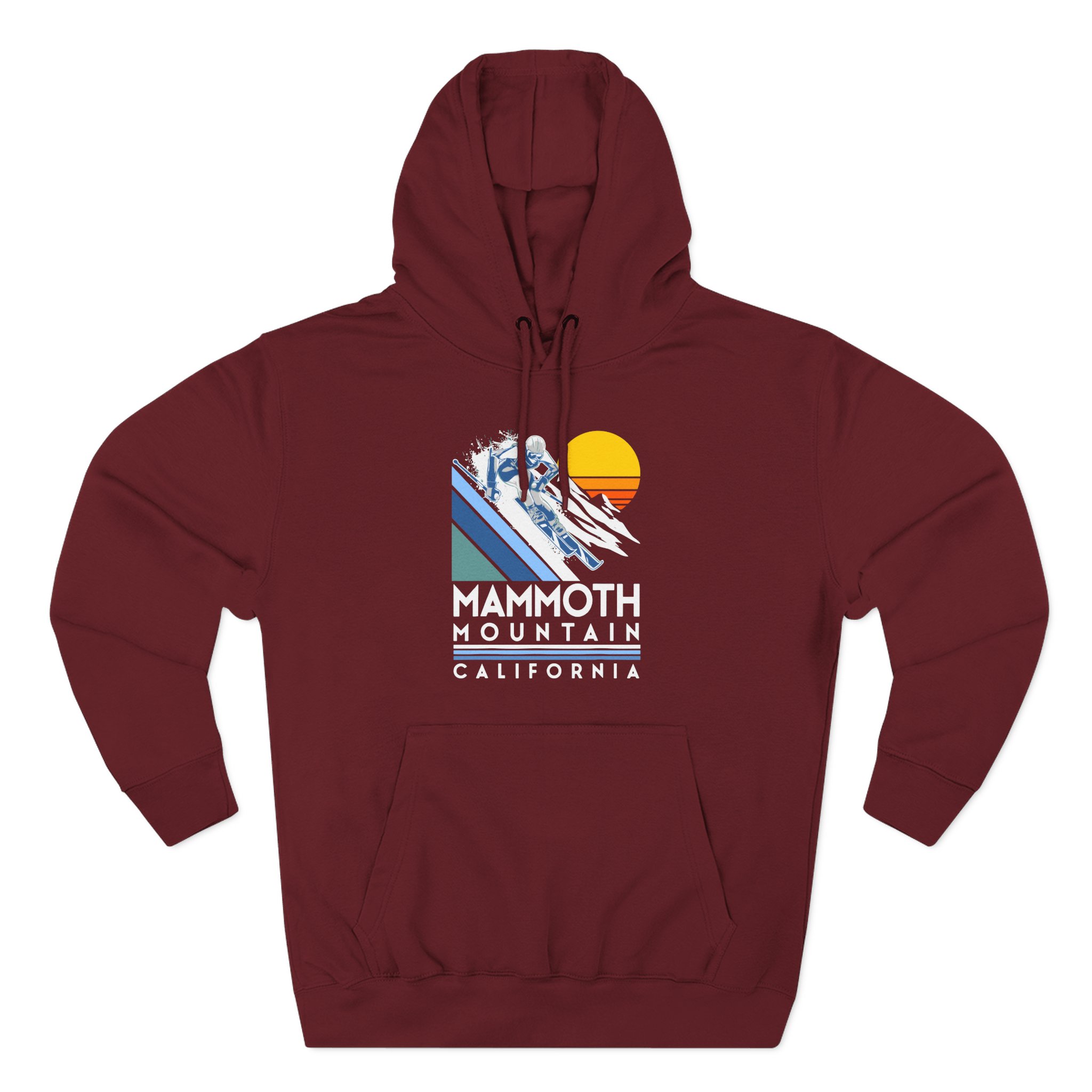 Mammoth Mountain California Three-Panel Fleece Hoodie