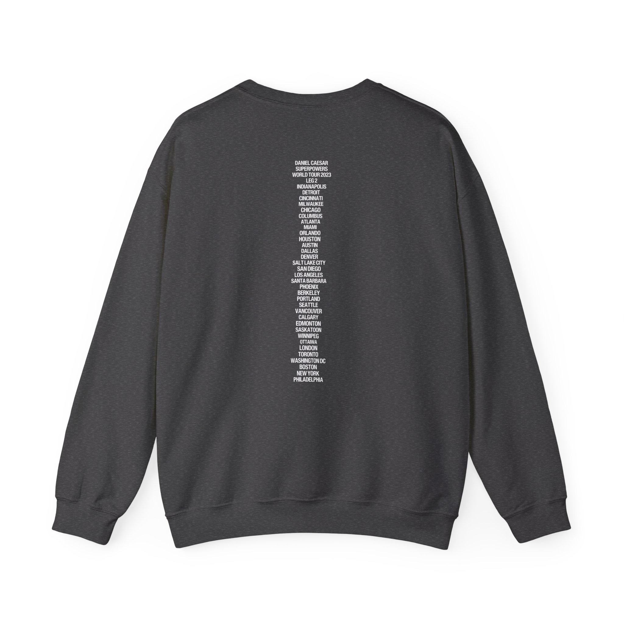 Daniel Caesar Superpowers World Tour Unisex Heavy Blendâ„¢ Crewneck Sweatshirt