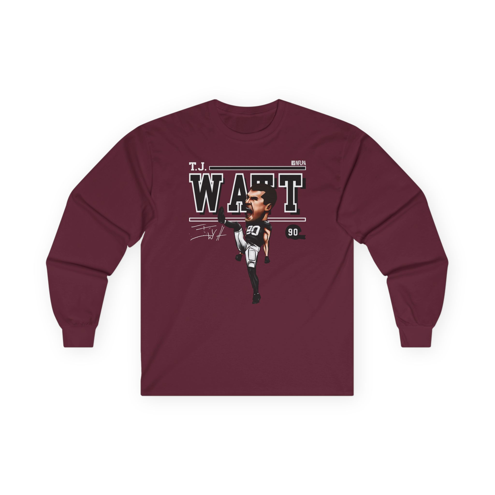 Tj Watt Cartoon Unisex Ultra Cotton Long Sleeve Tee
