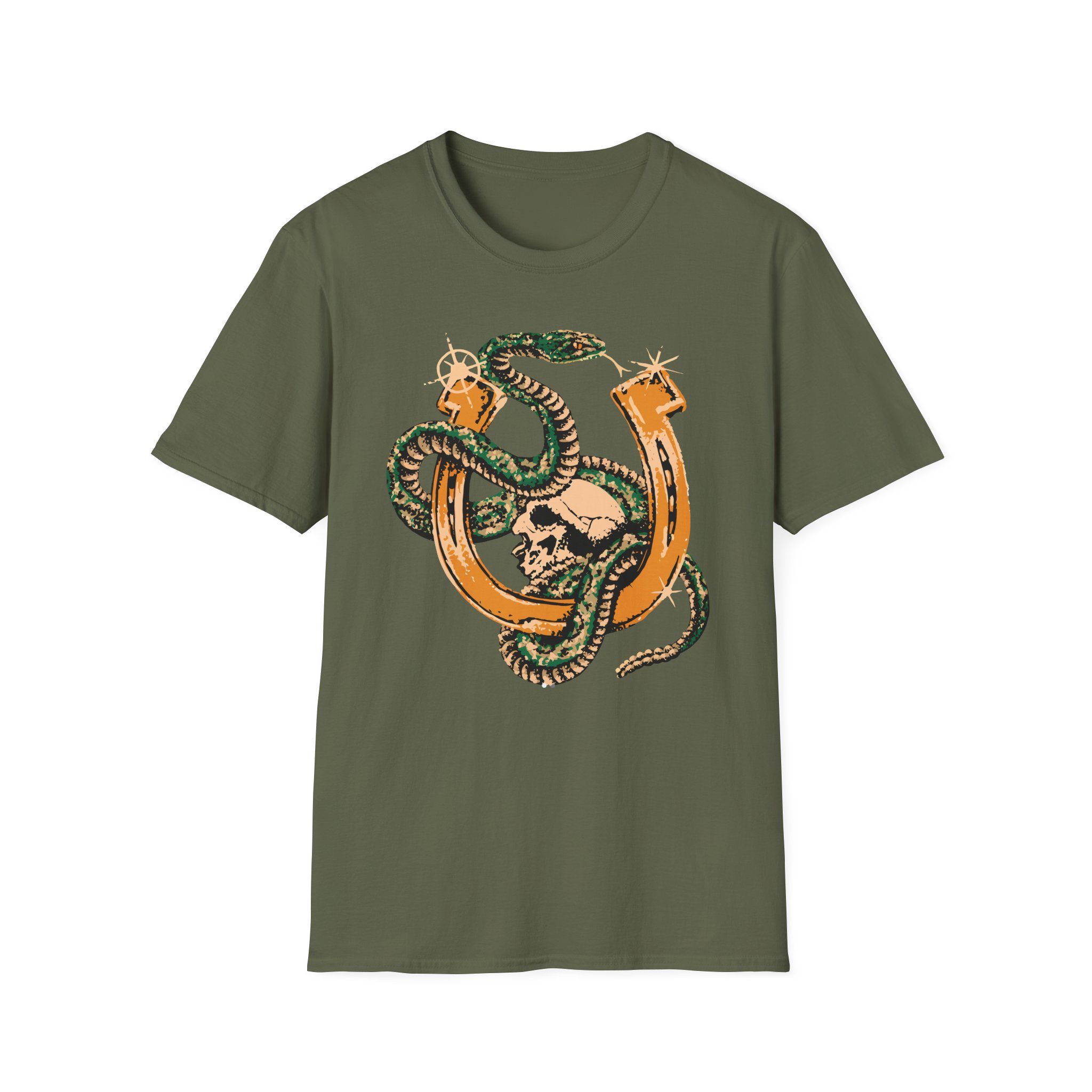 ZZ Top Snake Skull Unisex Softstyle T-Shirt