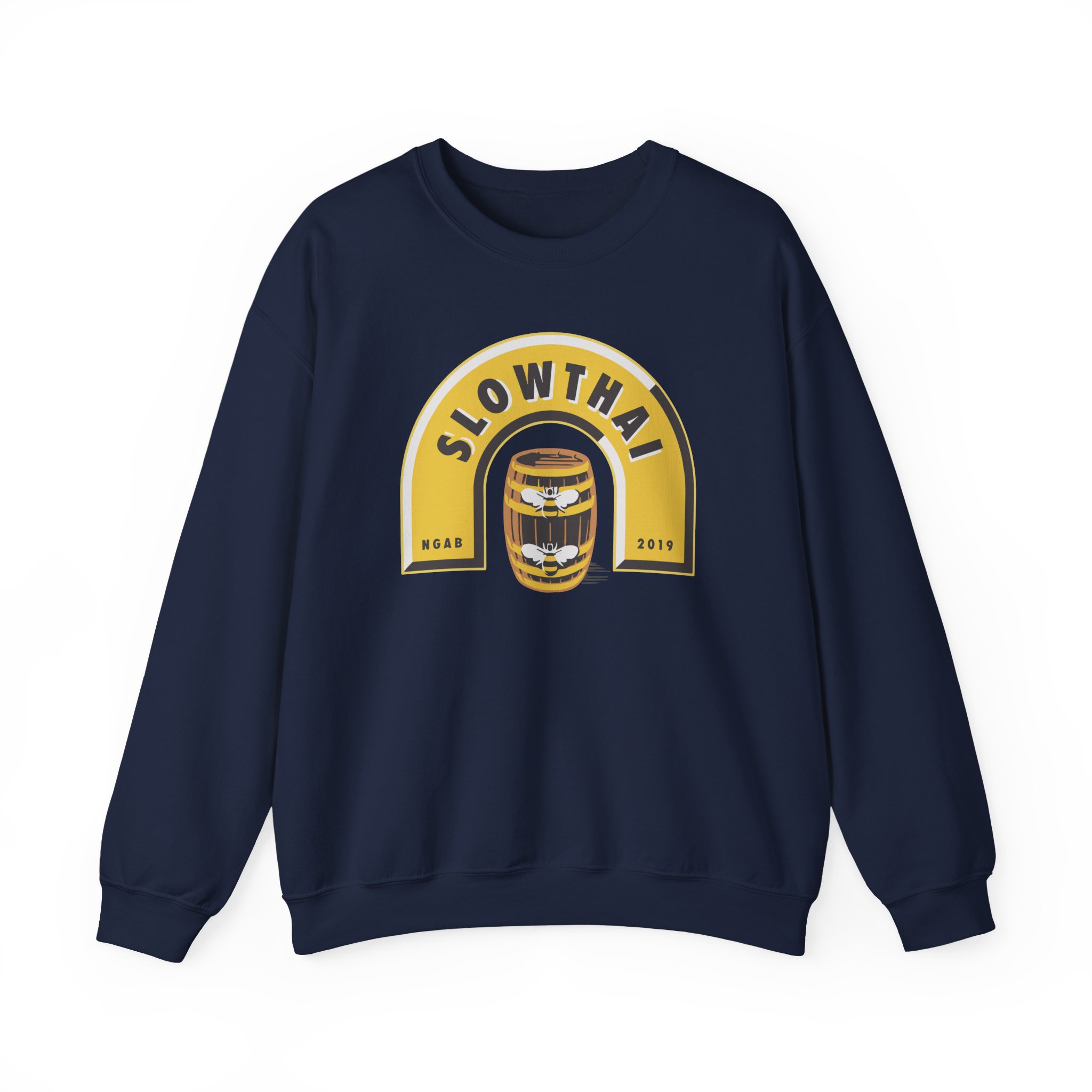 Slowthai Ngab 2019 Beer Unisex Heavy Blendâ„¢ Crewneck Sweatshirt