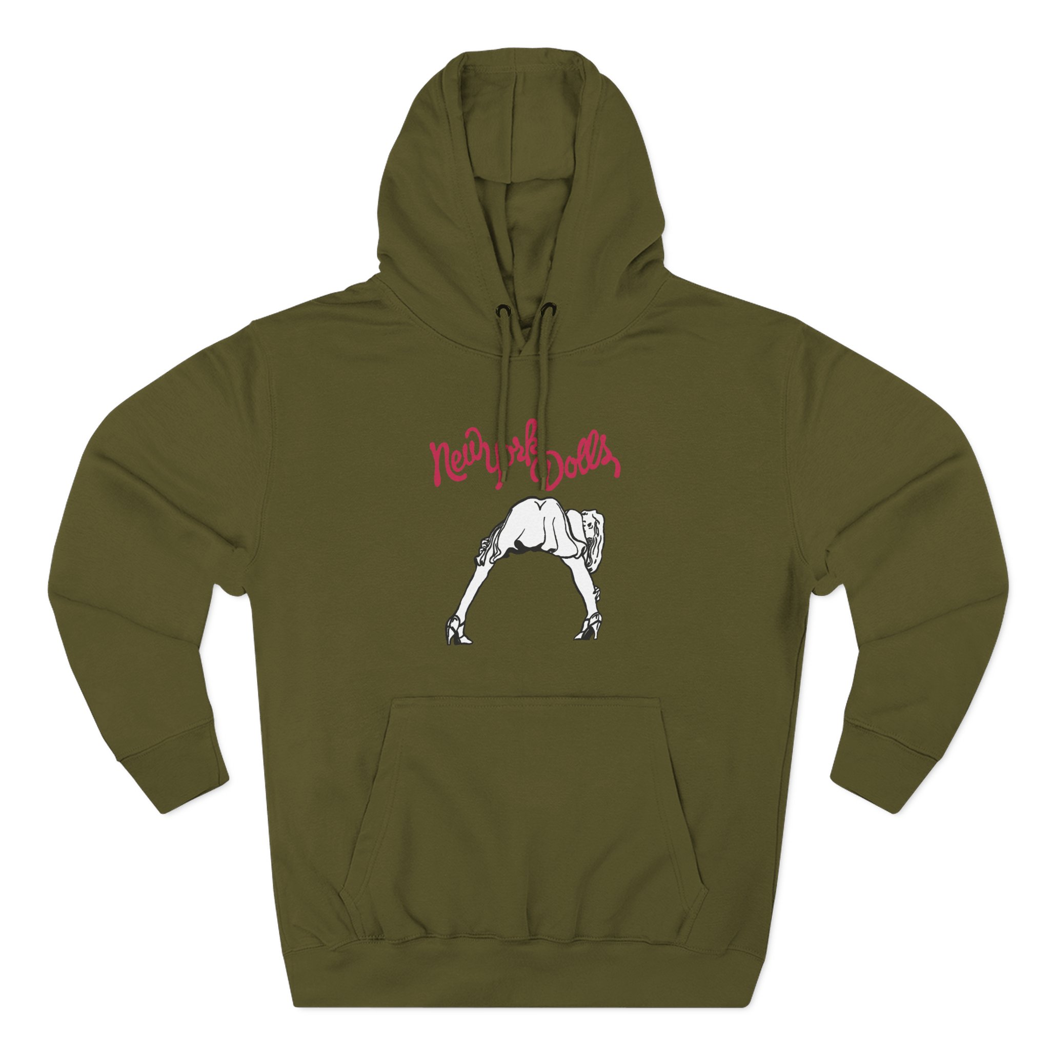 New York Dolls Lipstick Girl Three-Panel Fleece Hoodie