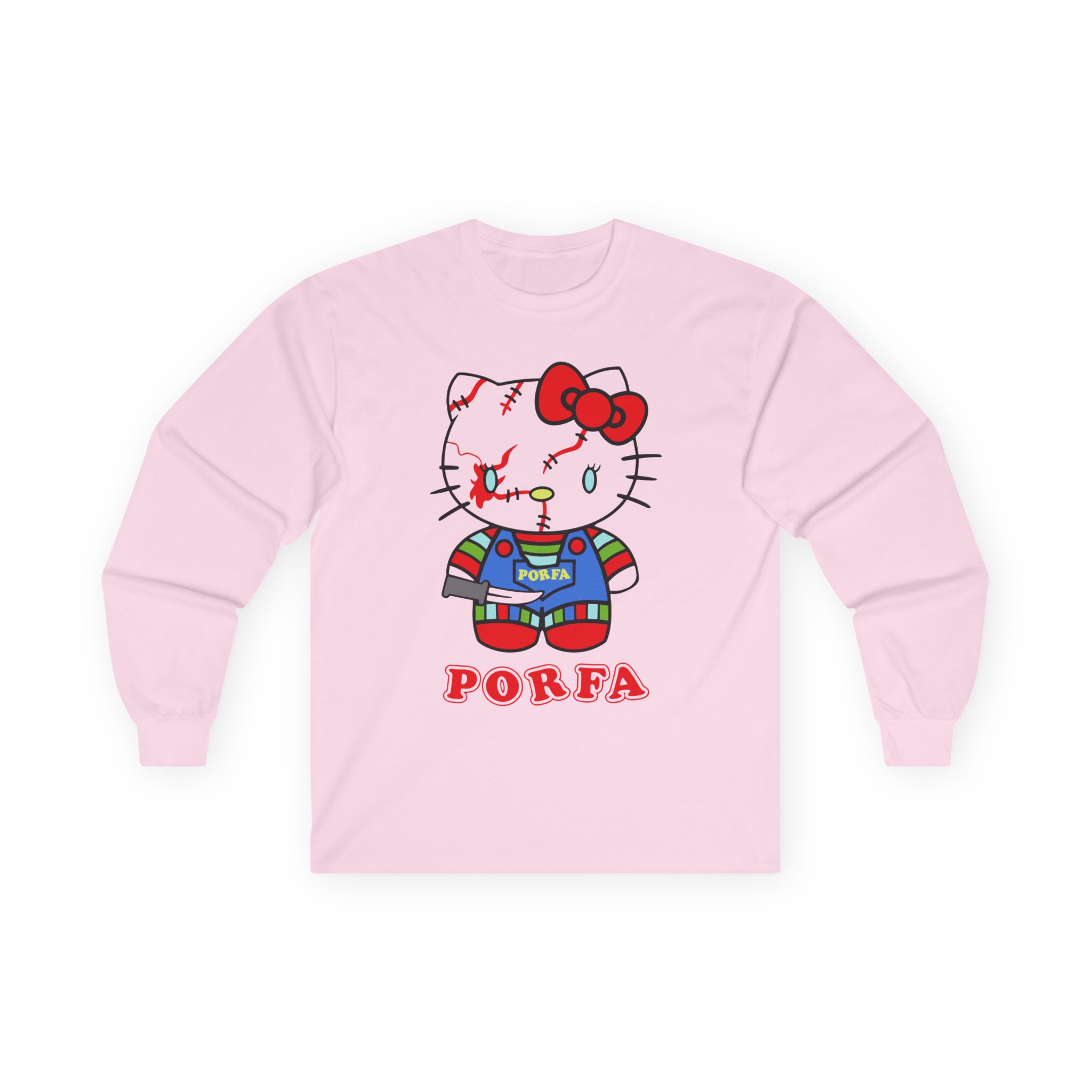 Porfa Hello Kitty Halloween Unisex Ultra Cotton Long Sleeve Tee