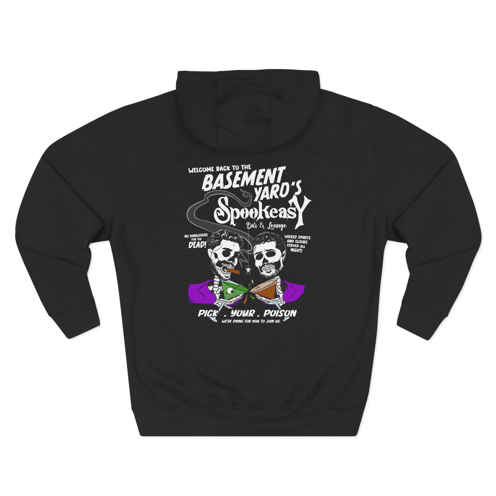 Basement Yard the Spookeasy Bar & Lounge Three-Panel Fleece Hoodie