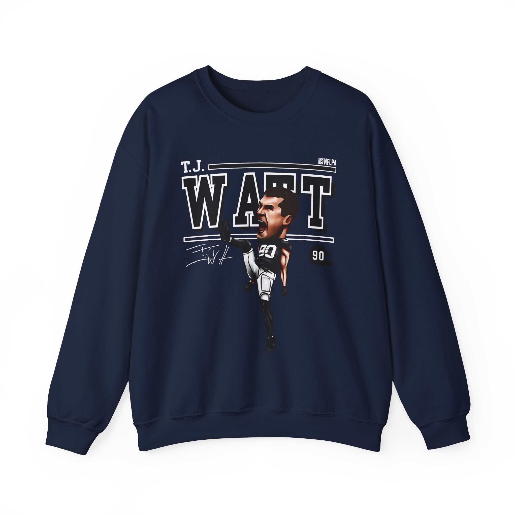 Tj Watt Cartoon Unisex Heavy Blendâ„¢ Crewneck Sweatshirt