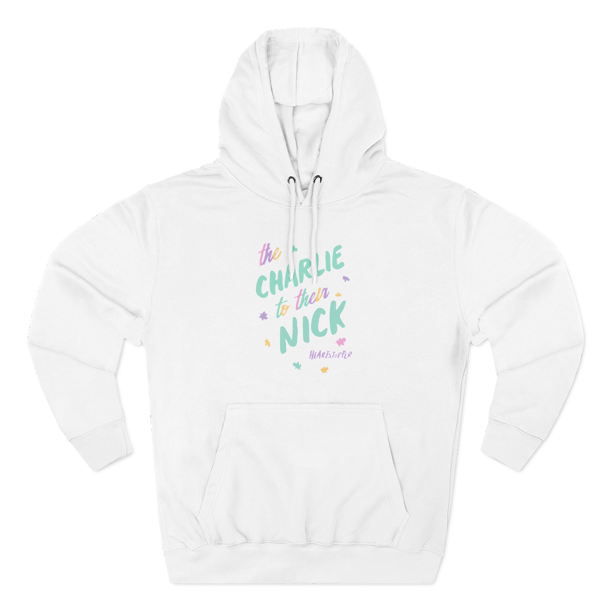 Heartstopper Charlie to Nick Pride Three-Panel Fleece Hoodie