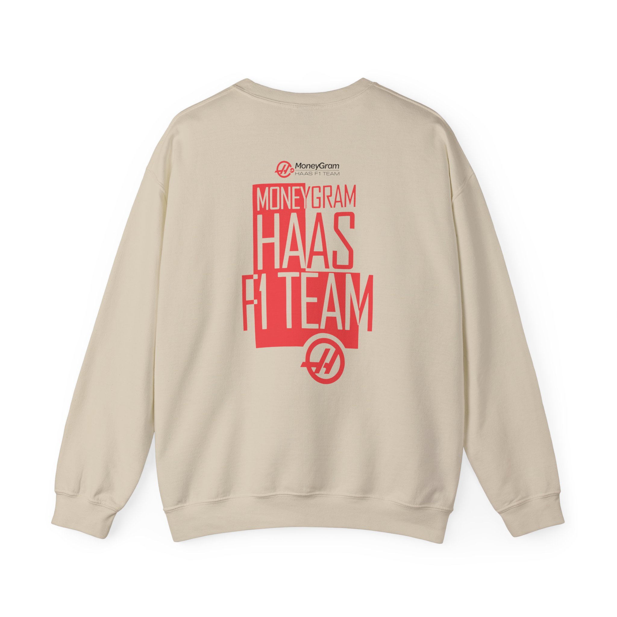 Haas F1 Color Block Unisex Heavy Blendâ„¢ Crewneck Sweatshirt