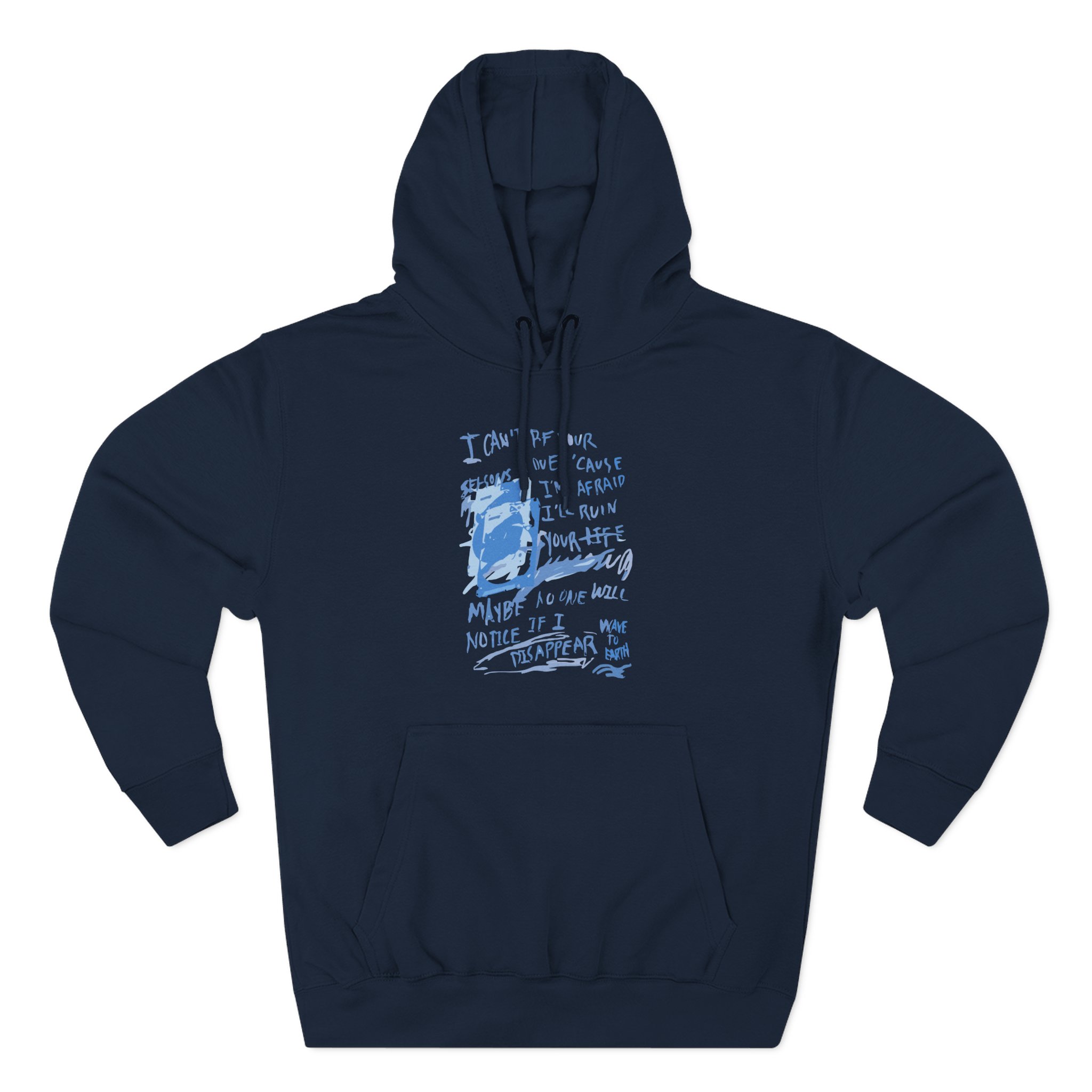 Wave to Earth Three-Panel Fleece Hoodie