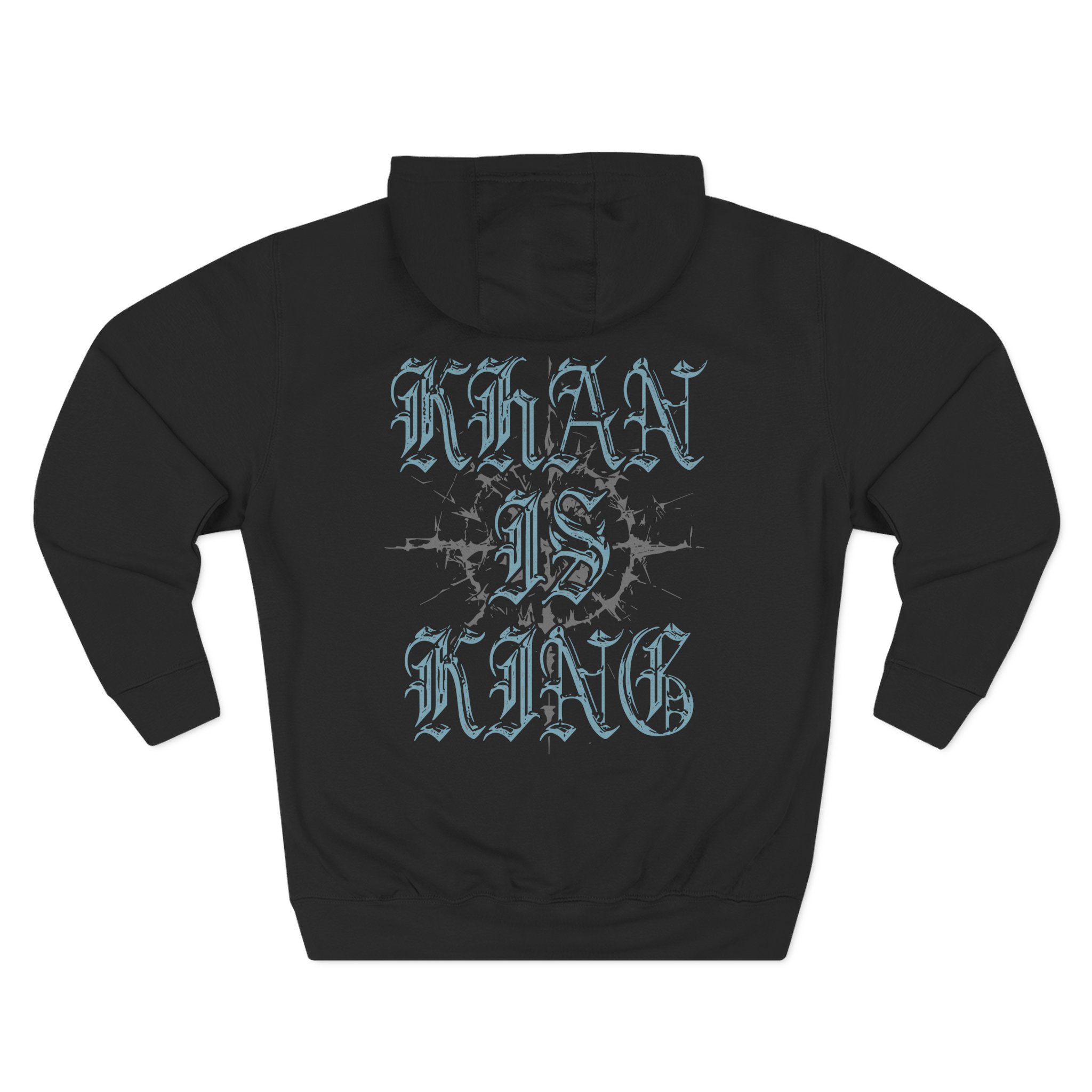 Kublai Khan is King Three-Panel Fleece Hoodie