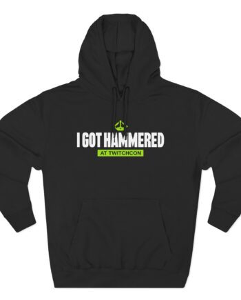 Esfand I Got Hammered at Twitchcon  Three-Panel Fleece Hoodie