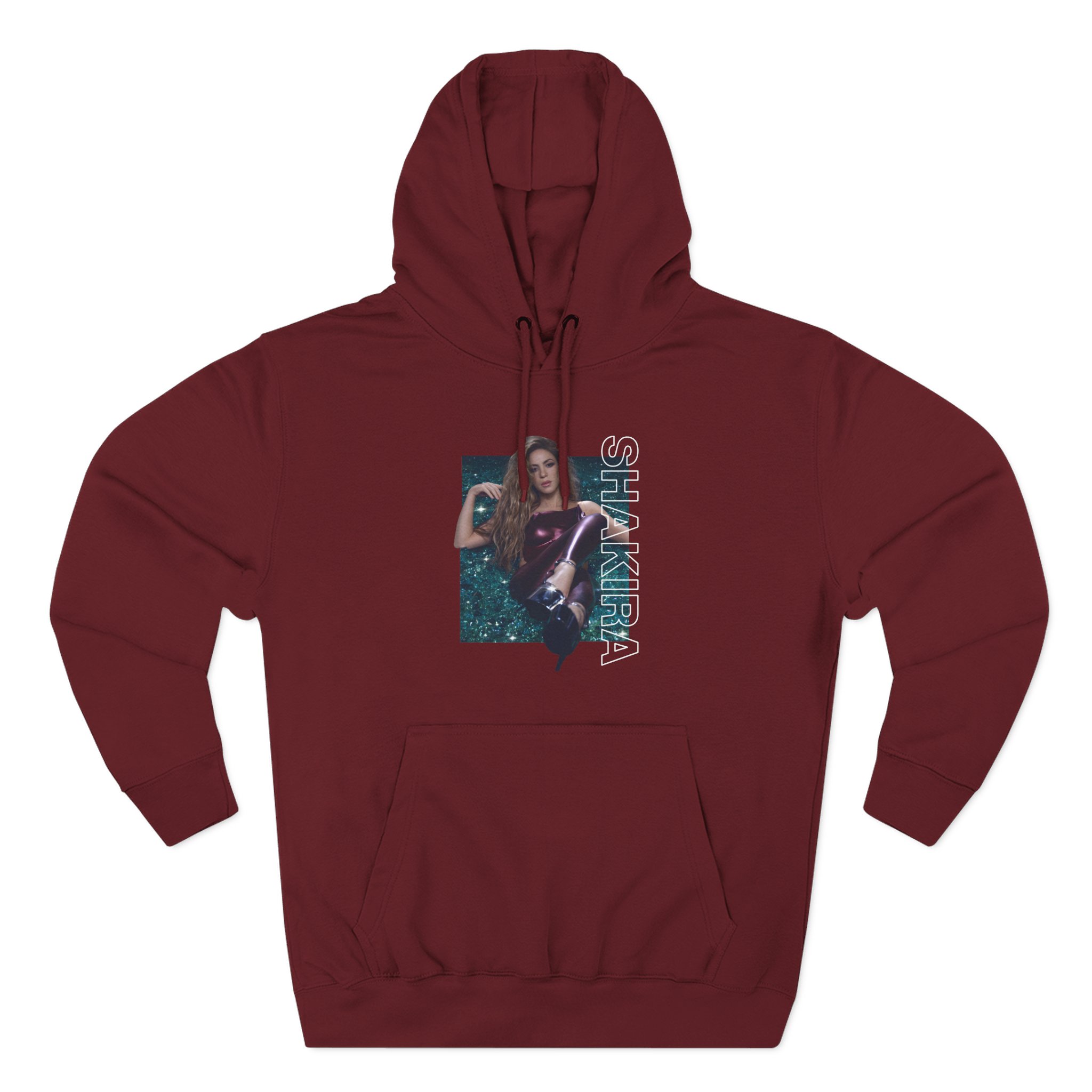 Shakira Emerald Three-Panel Fleece Hoodie