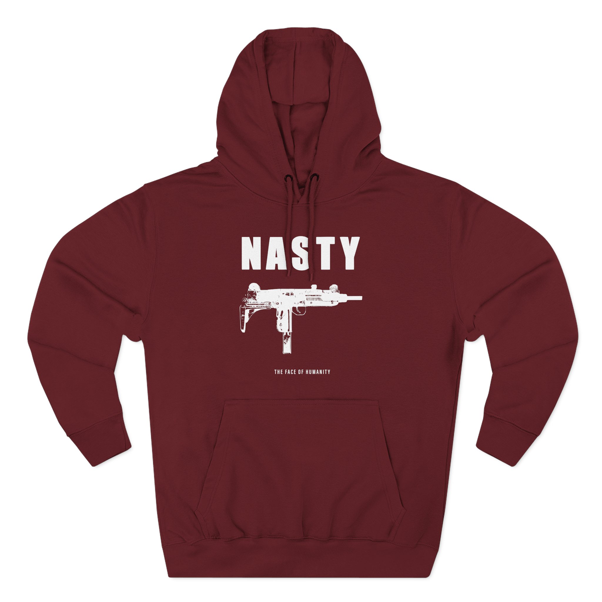 Nasty Humanity Three-Panel Fleece Hoodie