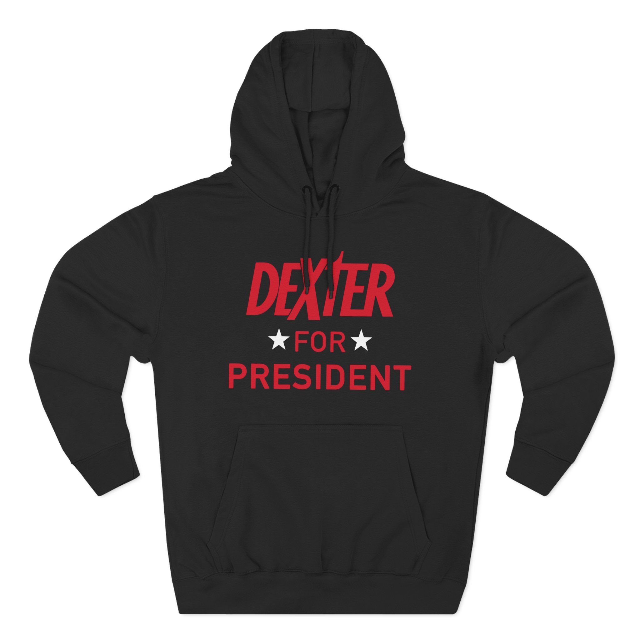 Dexter For President Three-Panel Fleece Hoodie
