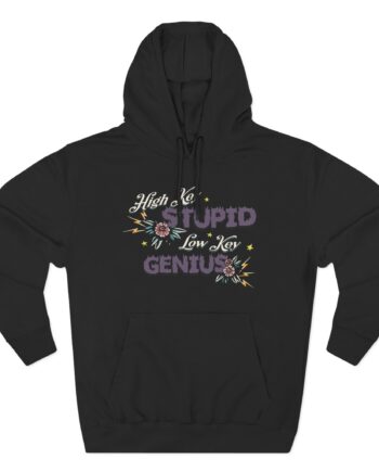 Kallmekris High Key Stupid Genius Three-Panel Fleece Hoodie