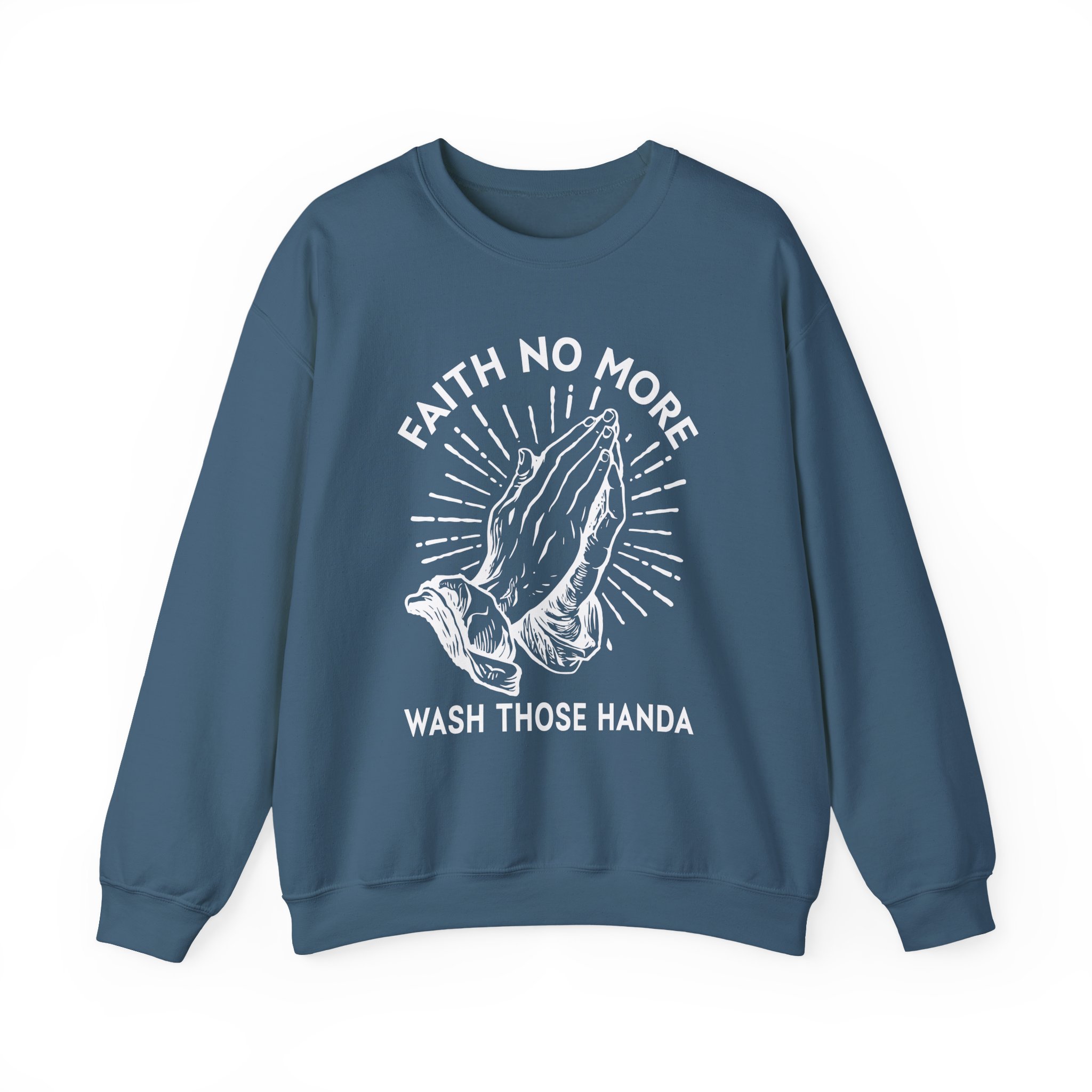 Faith No More Wash Your Hands Unisex Heavy Blendâ„¢ Crewneck Sweatshirt
