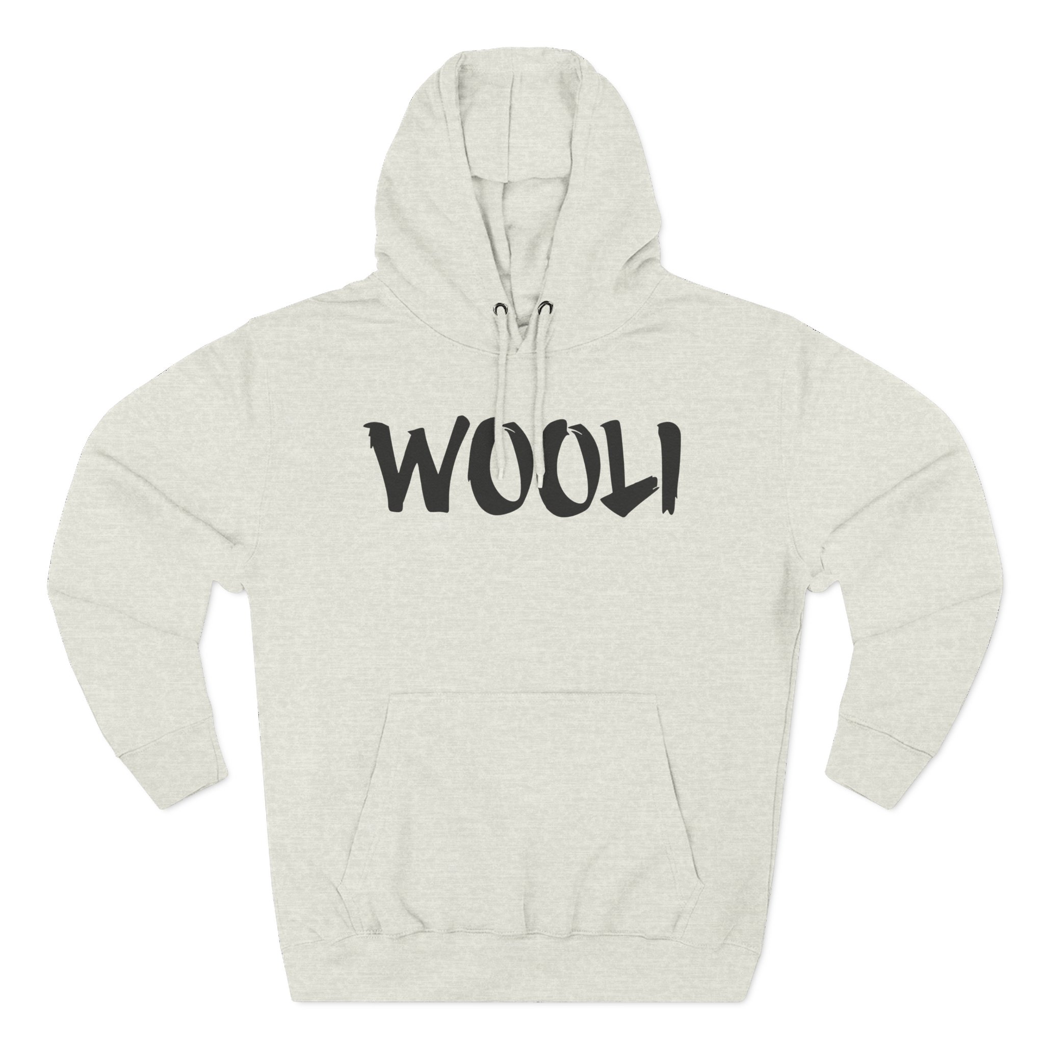 Wooli Orange Three-Panel Fleece Hoodie