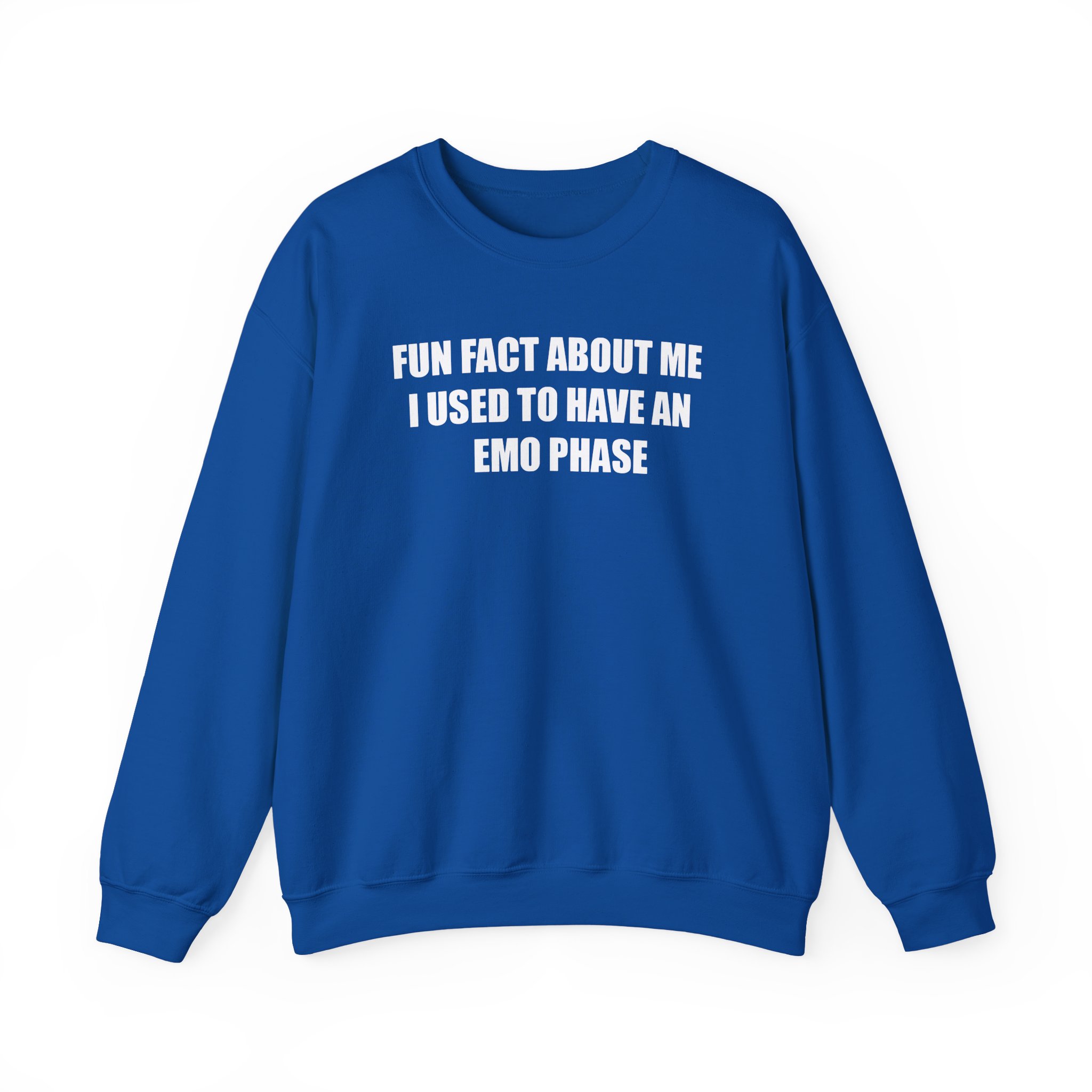 Jake & Johnnie Fun Fact About Me I Used to Have an Emo Phase Unisex Heavy Blendâ„¢ Crewneck Sweatshirt