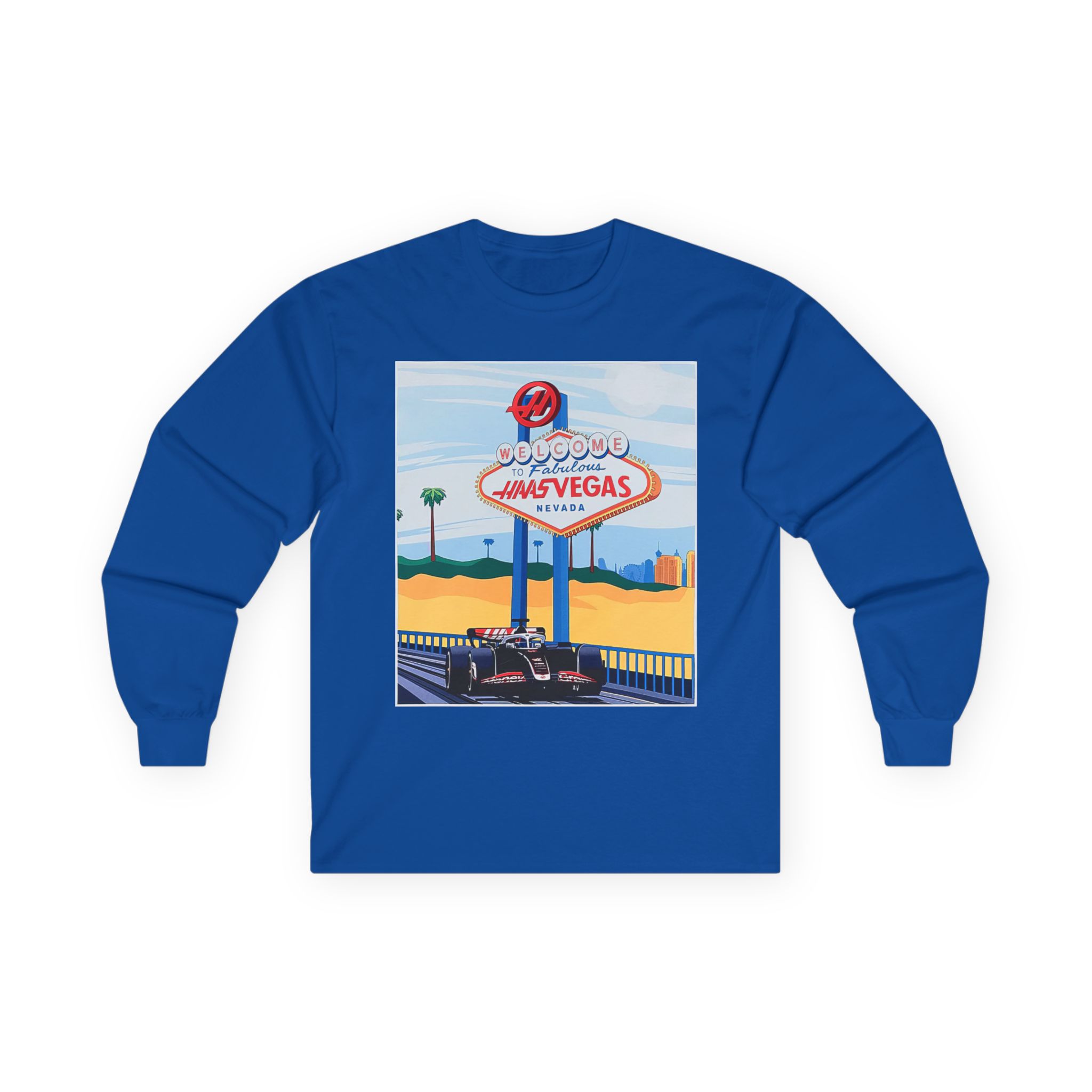 Haas F1 Las vegas Gp Unisex Ultra Cotton Long Sleeve Tee