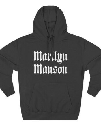 Marilyn Manson Goth Logo Three-Panel Fleece Hoodie