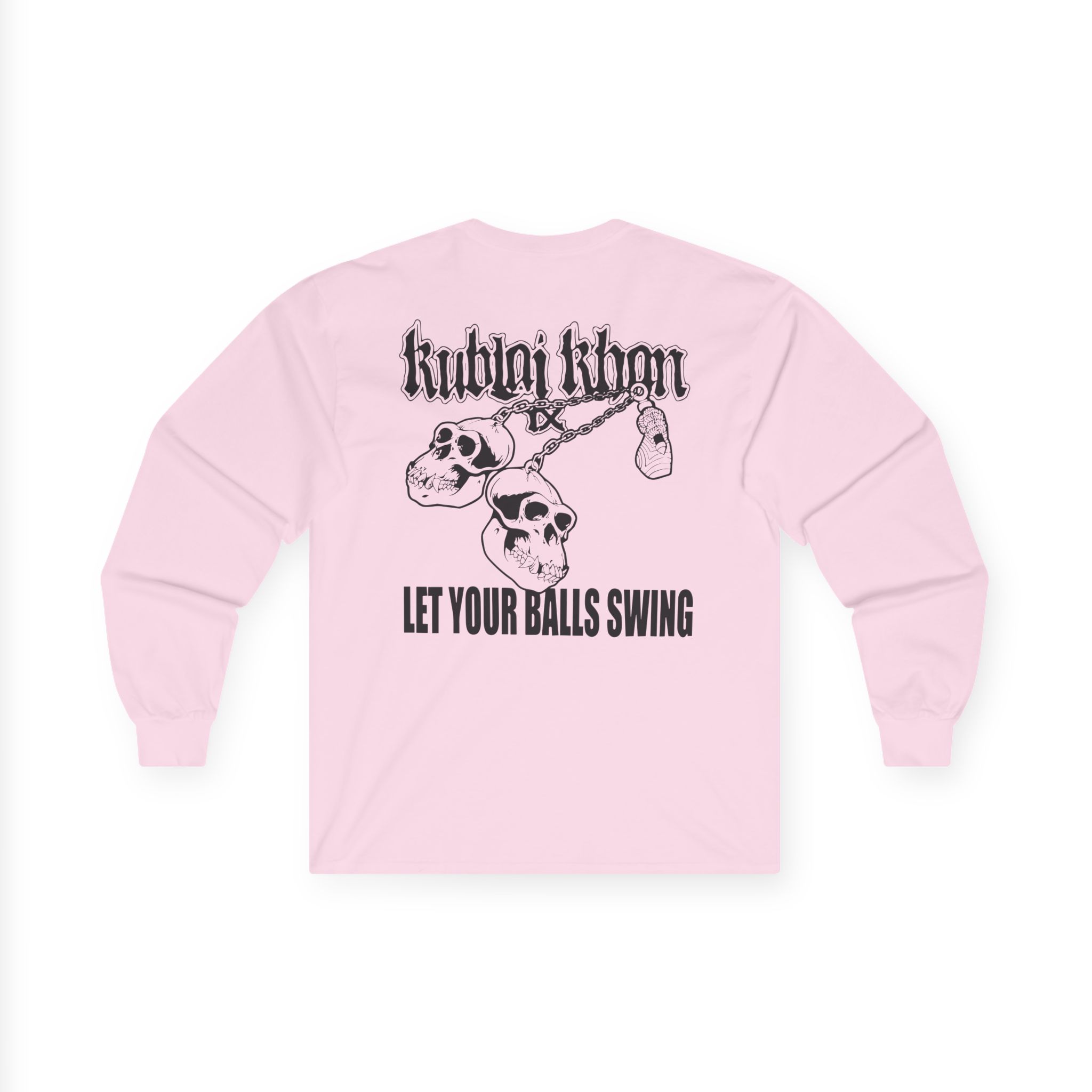 Kublai Khan - Let the Balls Swing Natural Unisex Ultra Cotton Long Sleeve Tee