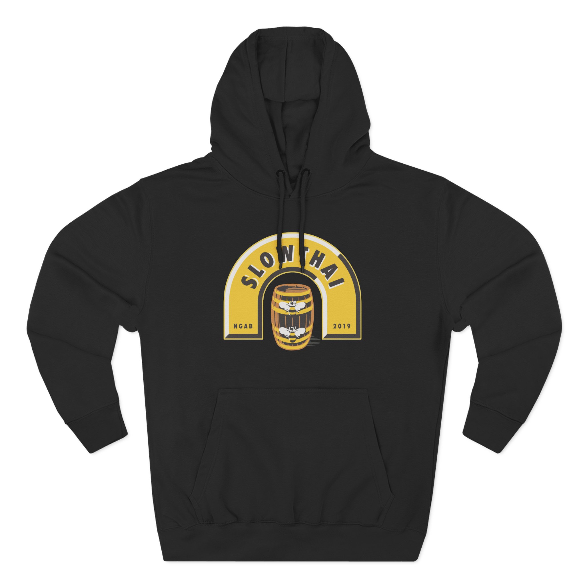 Slowthai Ngab 2019 Beer Three-Panel Fleece Hoodie