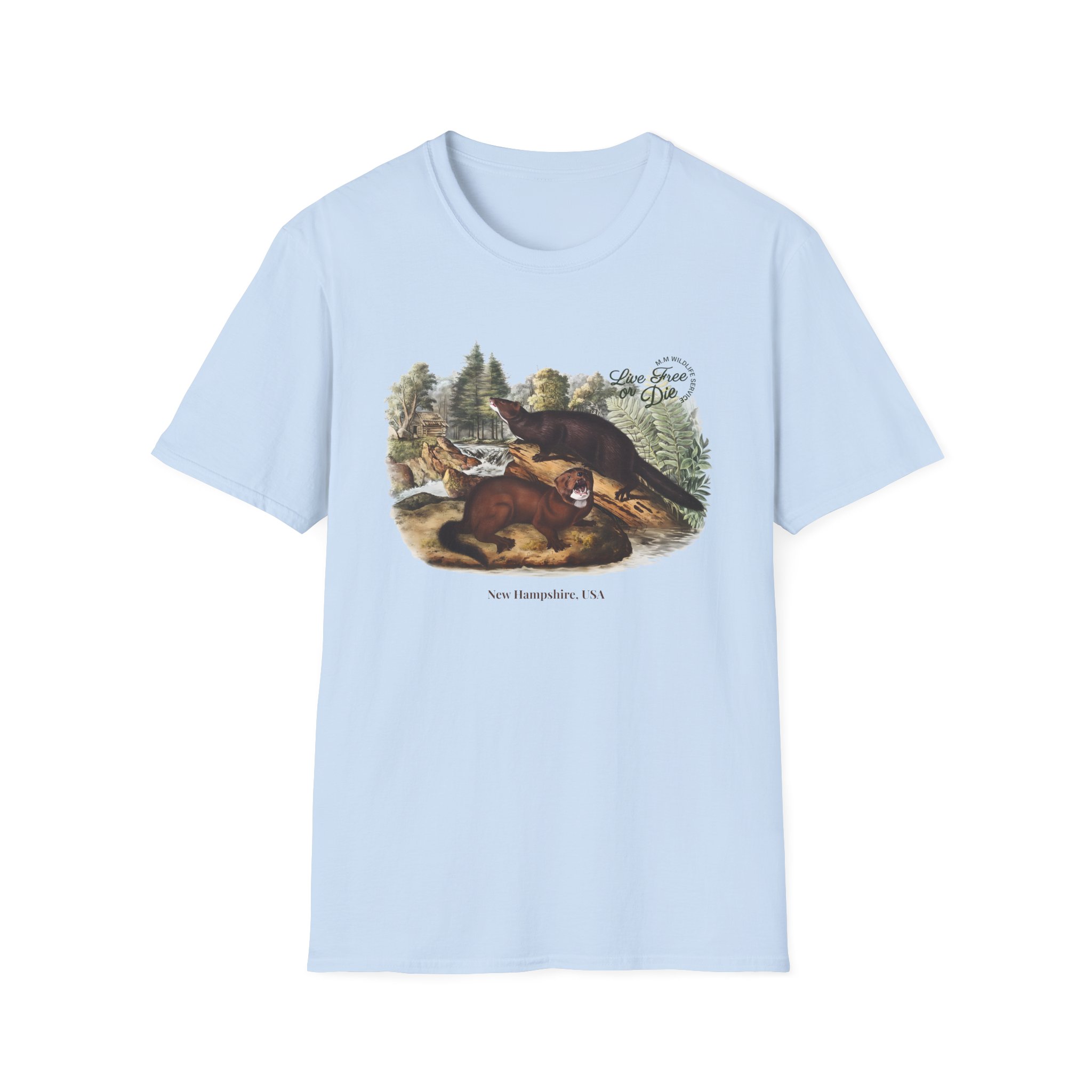 Live Free or Die in Mogul Hampshire Unisex Softstyle T-Shirt