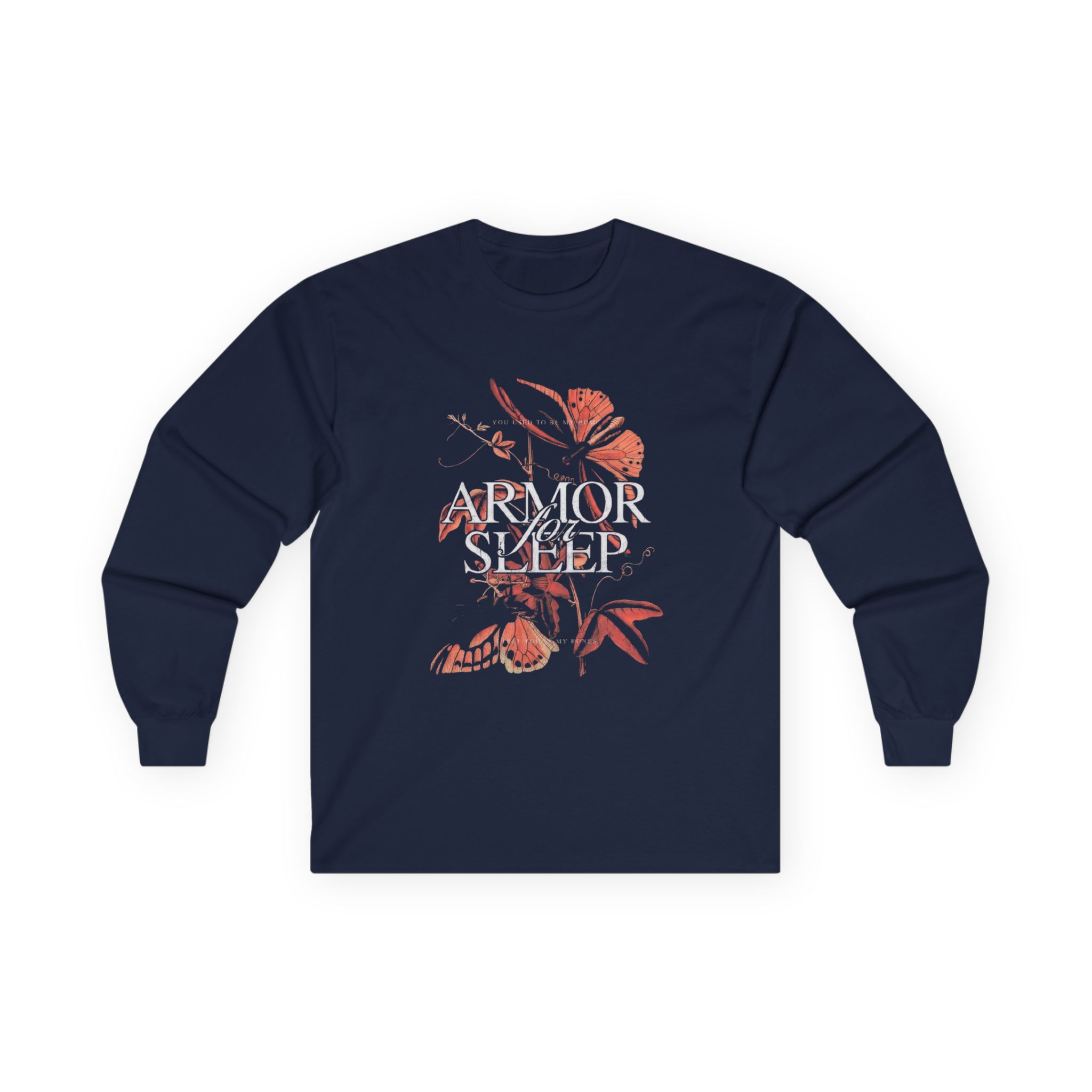 Armor for Sleep Orange Butterflies Unisex Ultra Cotton Long Sleeve Tee