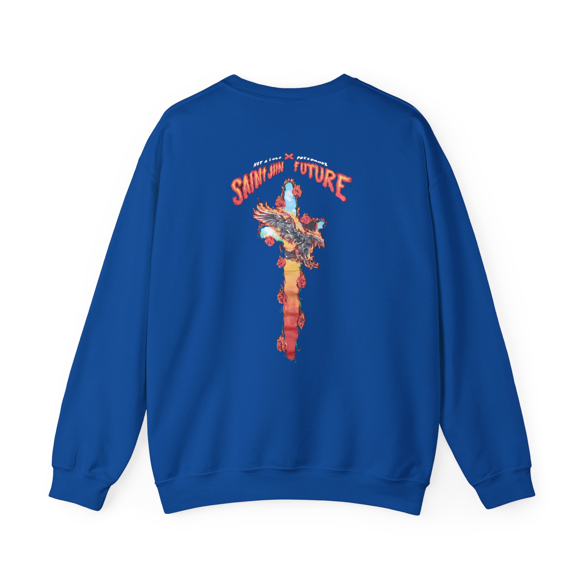 Saint Jhn Not a Cult X Freebandz Roses Unisex Heavy Blendâ„¢ Crewneck Sweatshirt