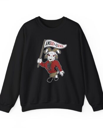 Amigo The Devil Go Evil Mascot Unisex Heavy Blend™ Crewneck Sweatshirt