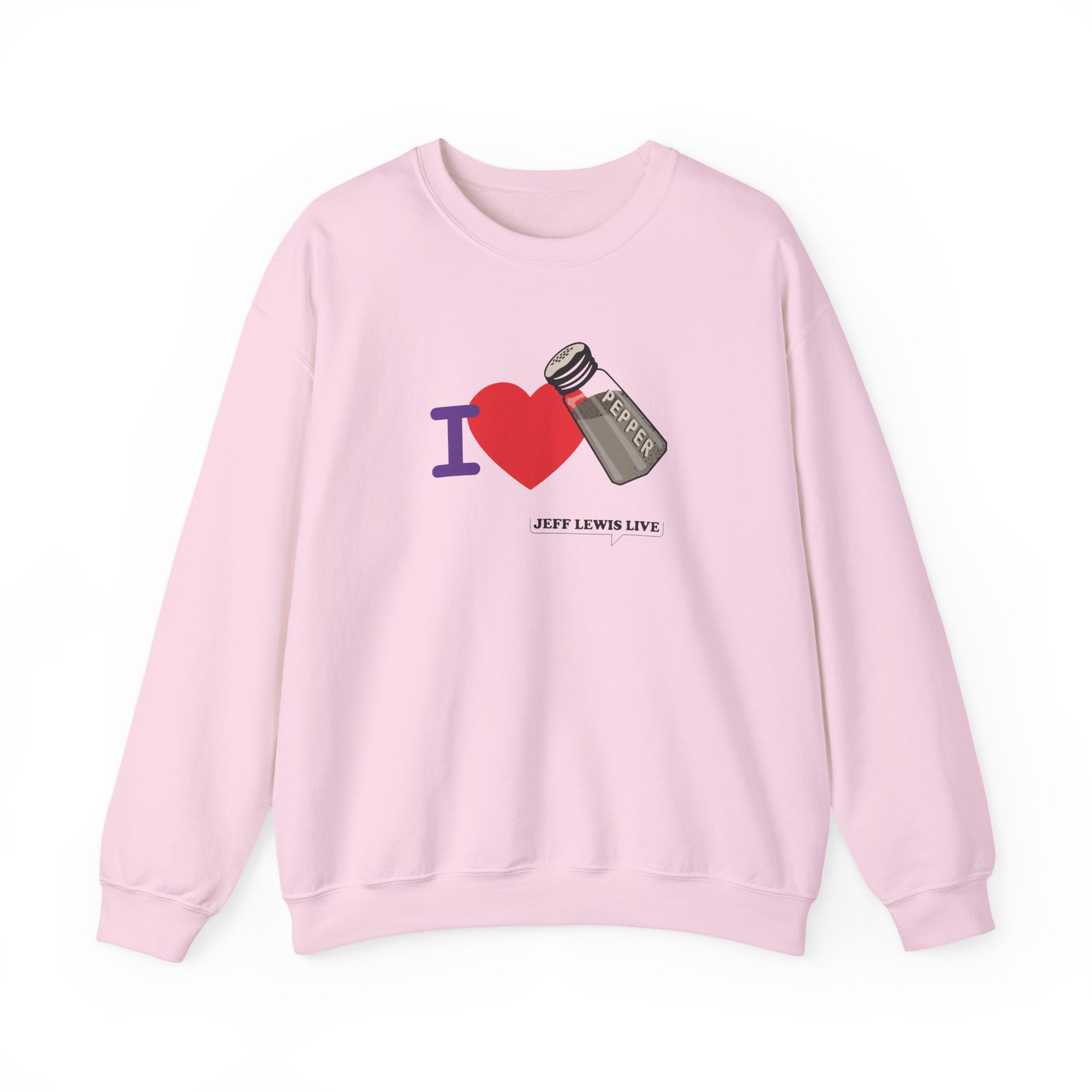 Jeff Lewis I Love Pepper Unisex Heavy Blendâ„¢ Crewneck Sweatshirt