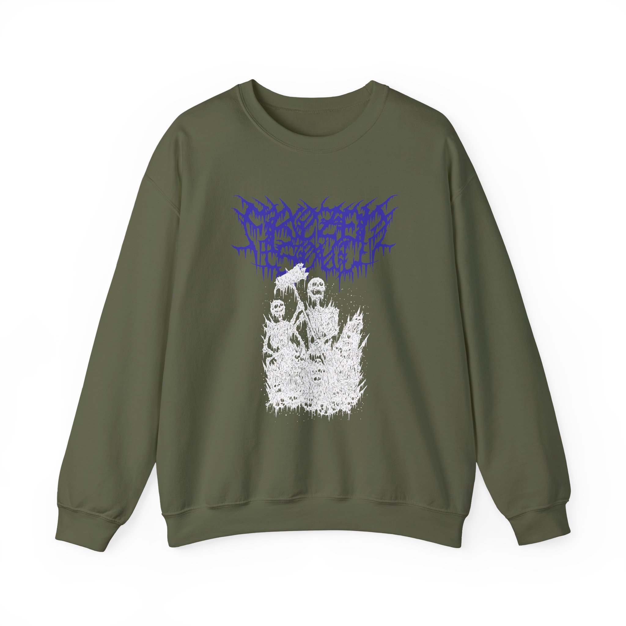 Frozen Soul Skeleton Unisex Heavy Blendâ„¢ Crewneck Sweatshirt