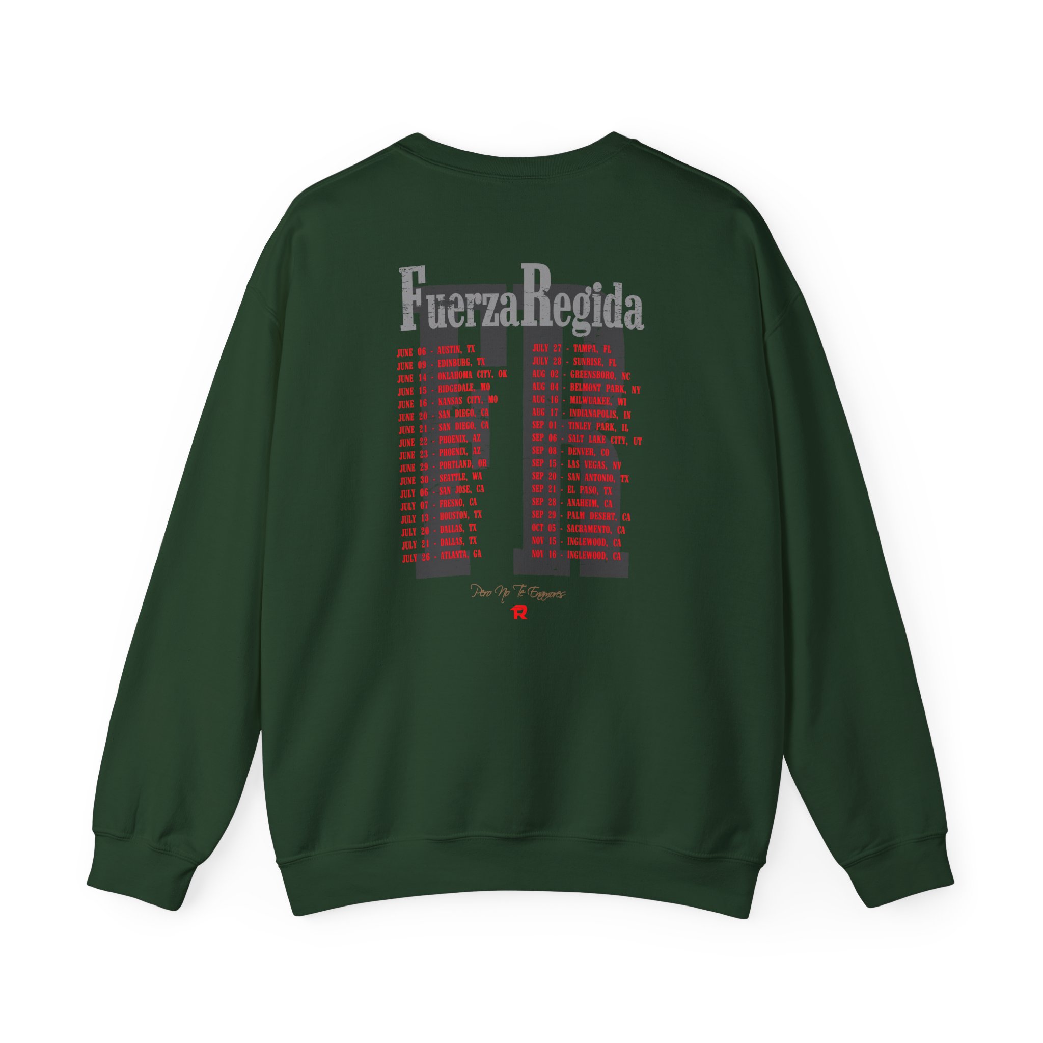 Fuerza Regida Band Tour Dates Unisex Heavy Blendâ„¢ Crewneck Sweatshirt