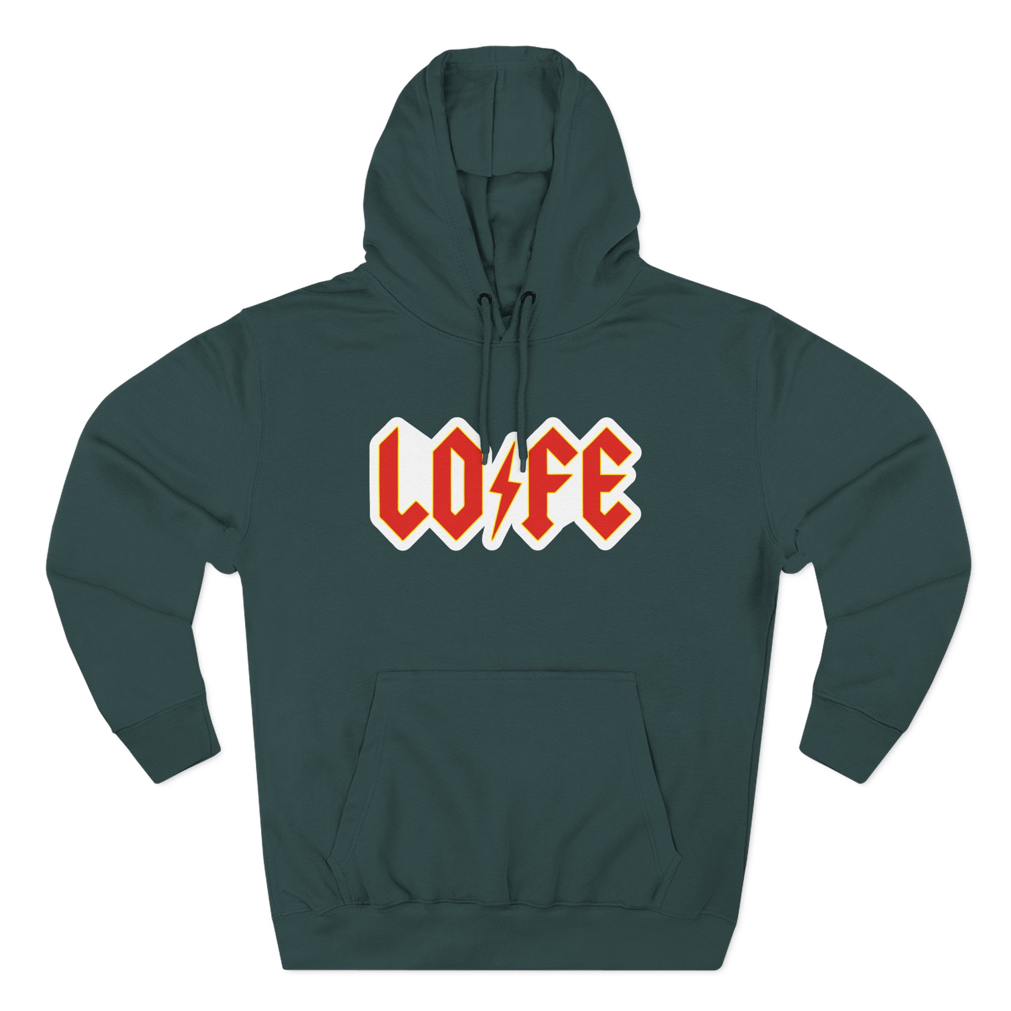 Lofe Three-Panel Fleece Hoodie