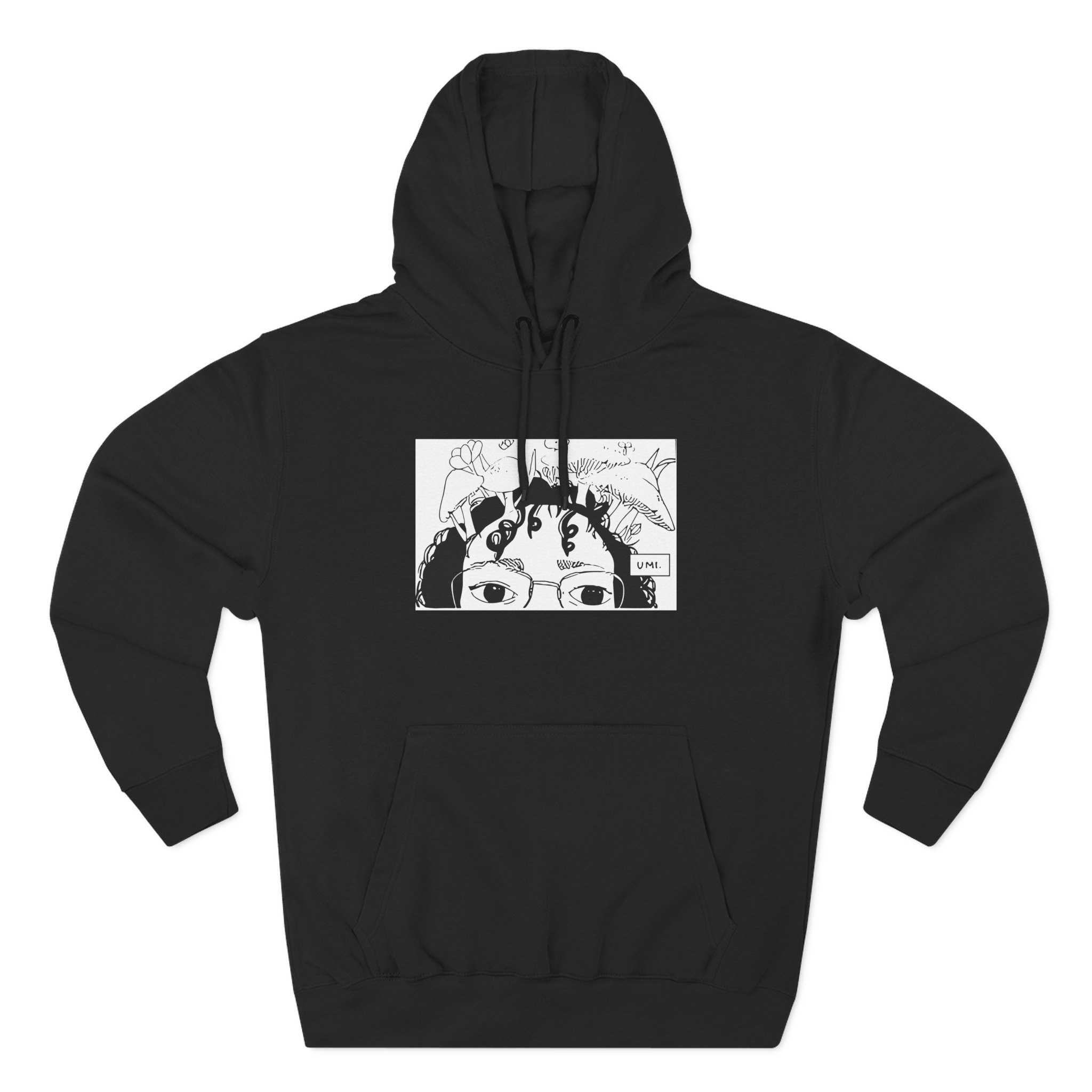 Umi Drawing Three-Panel Fleece Hoodie