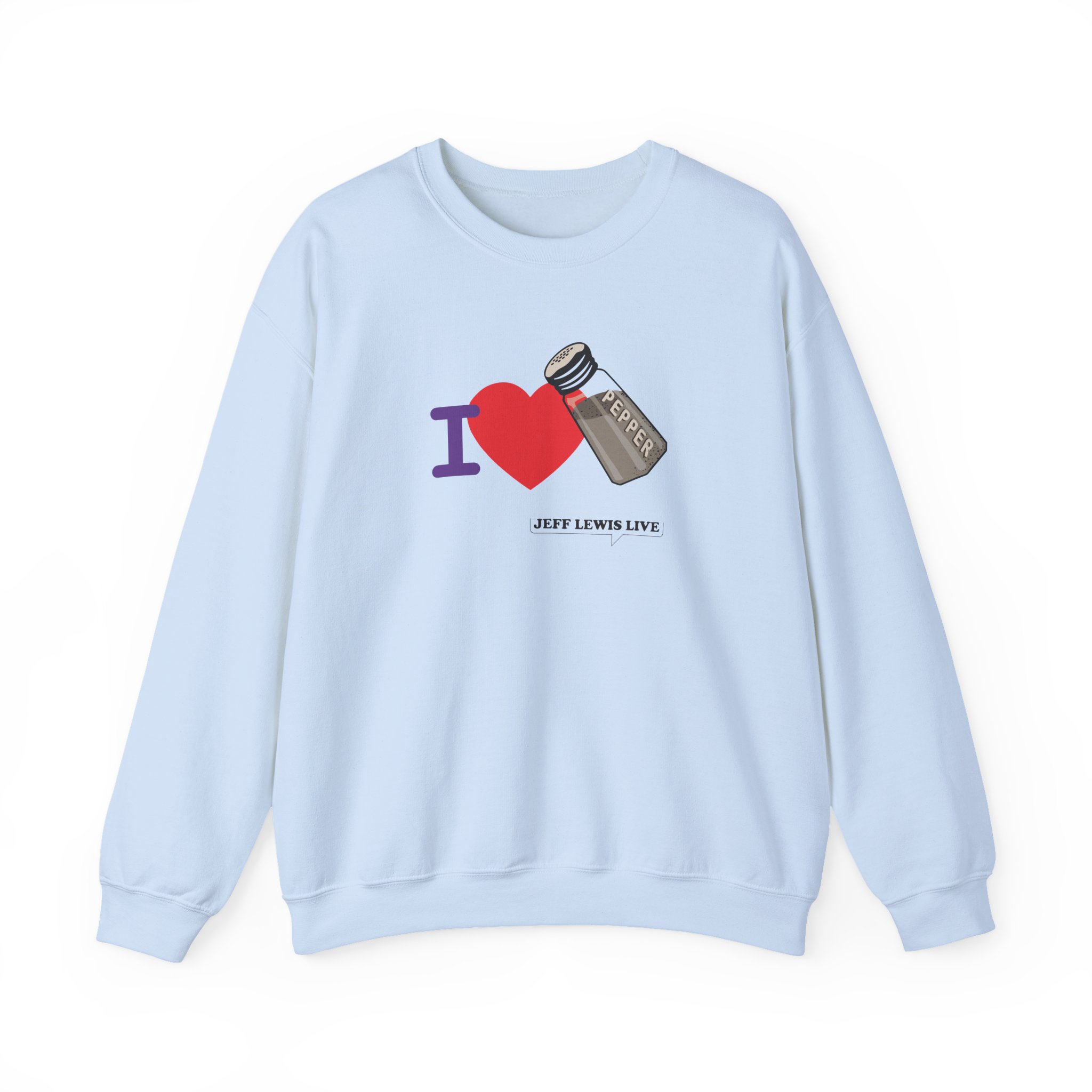 Jeff Lewis I Love Pepper Unisex Heavy Blendâ„¢ Crewneck Sweatshirt