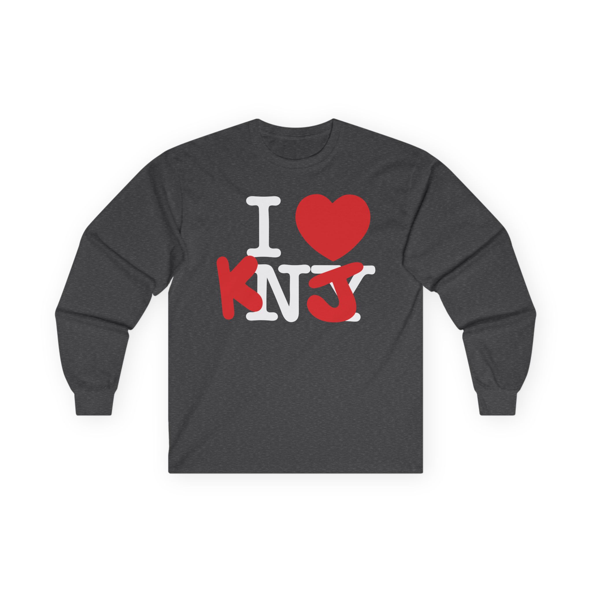 KNJ I Love Unisex Ultra Cotton Long Sleeve Tee