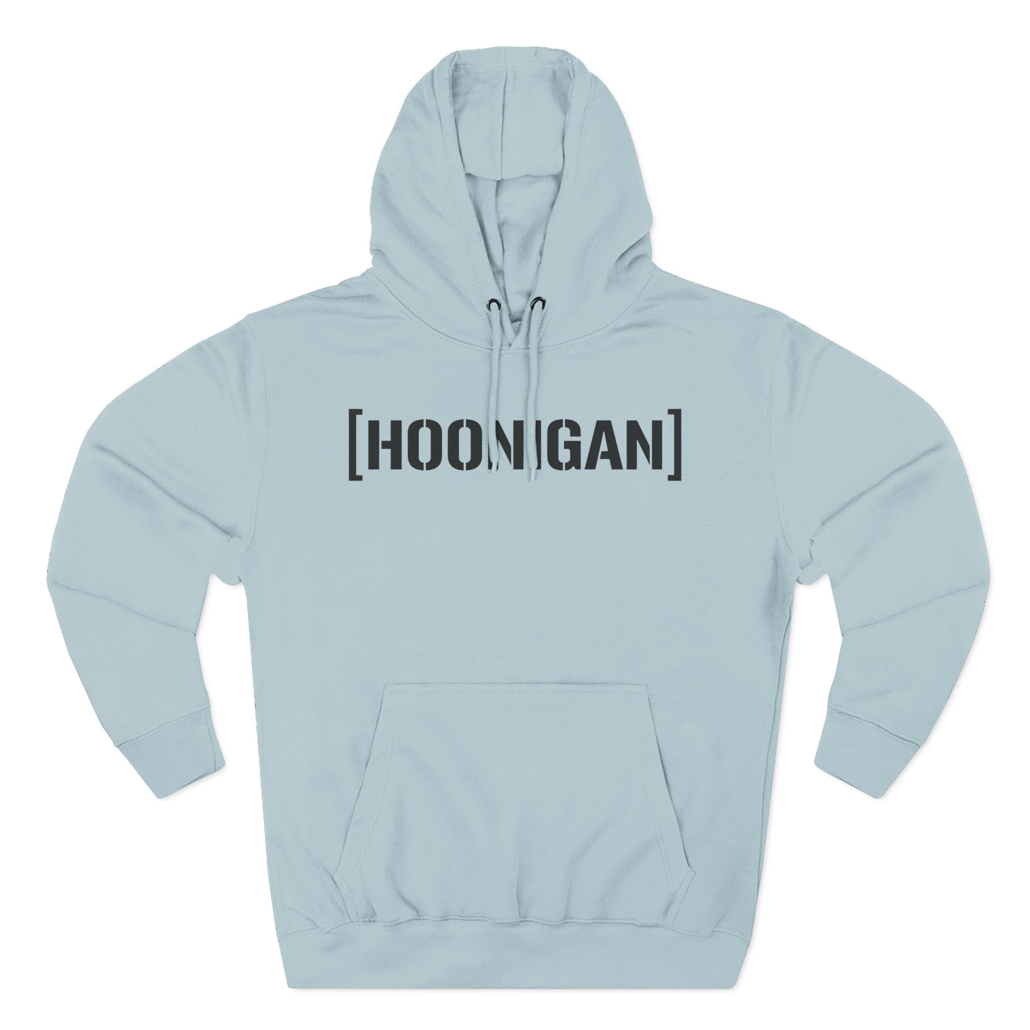 Ken Block Hoonigan Bracket Censor Bar Logo Three-Panel Fleece Hoodie