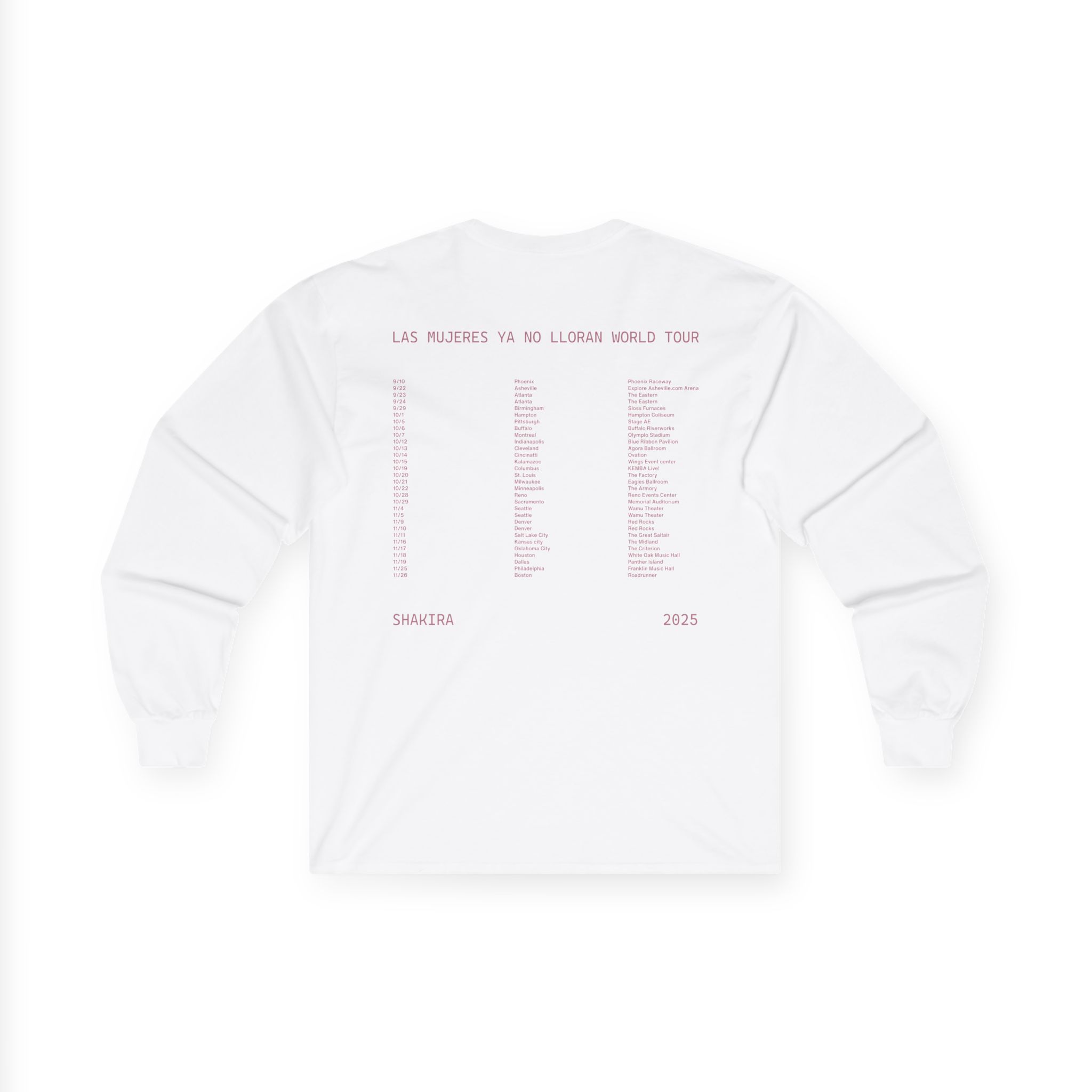 Shakira LMYNL World Tour Unisex Ultra Cotton Long Sleeve Tee